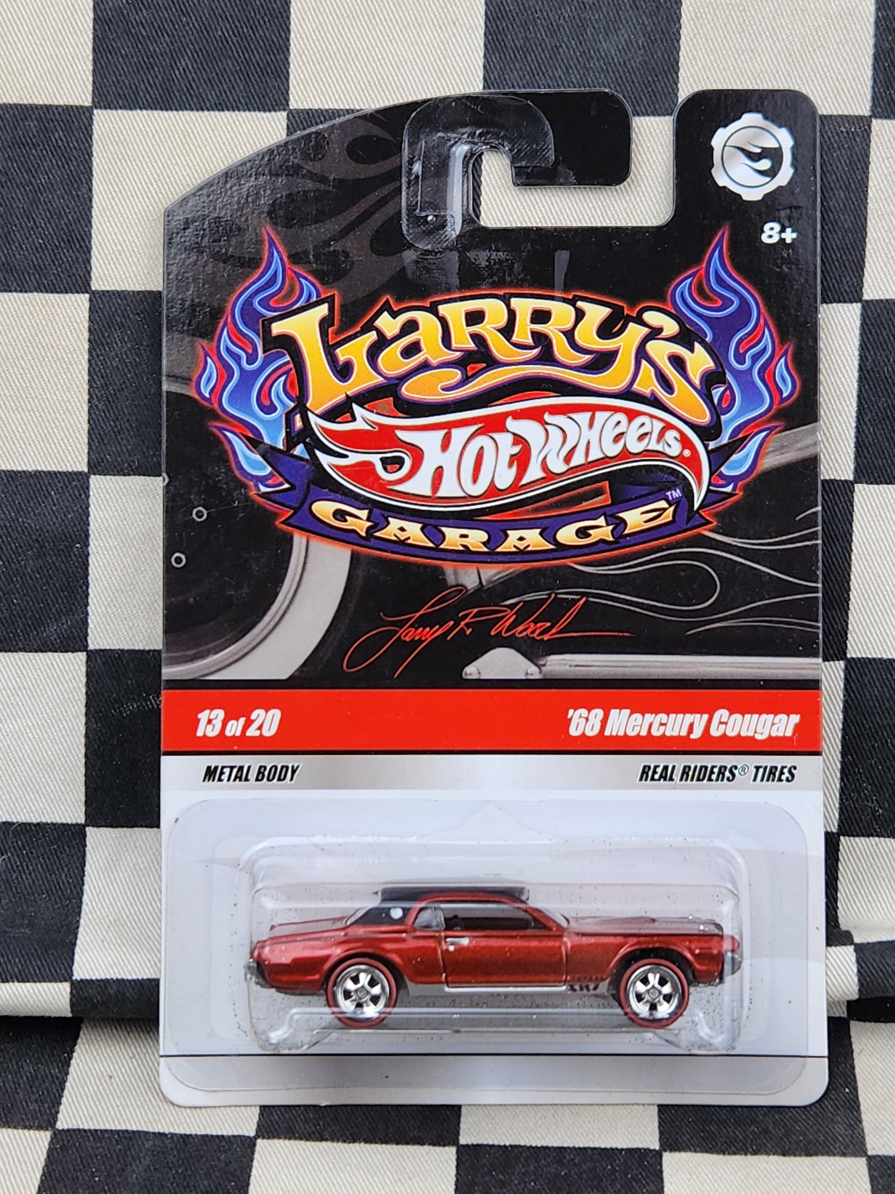 Hot Wheels Larry's Garage SIGNED CHASE  68 Mercury Cougar HTF Red Variant