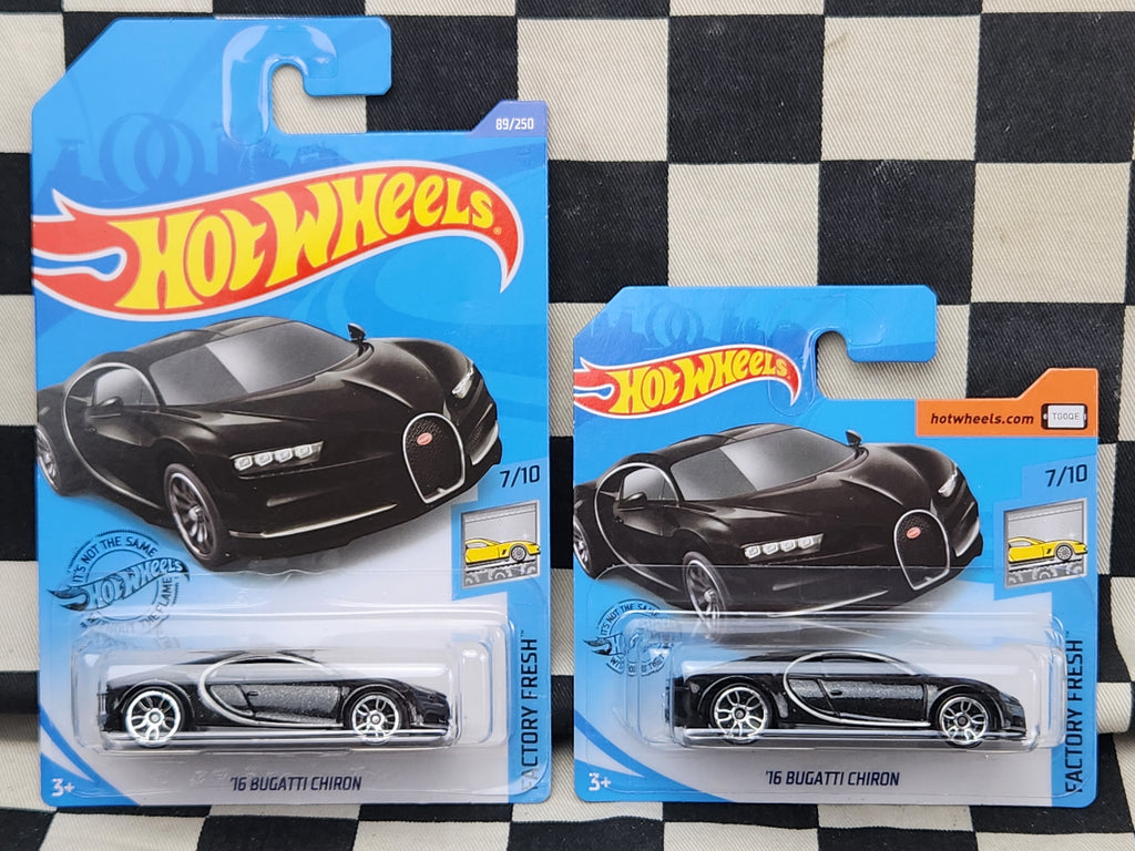 Hot Wheels 2020 Factory Fresh 16 Bugatti Chiron Black Your Choice of