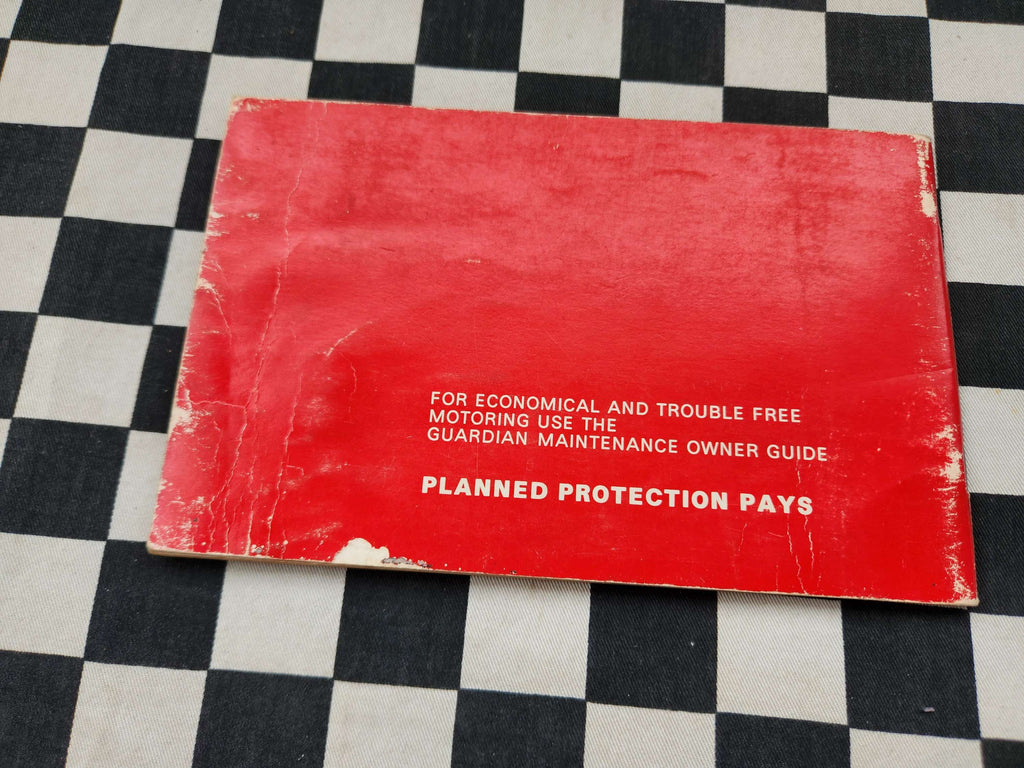 Genuine Holden HQ Owners Glovebox Manual June 1971 Print