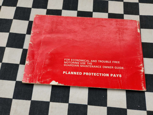 Genuine Holden HQ Owners Glovebox Manual June 1971 Print