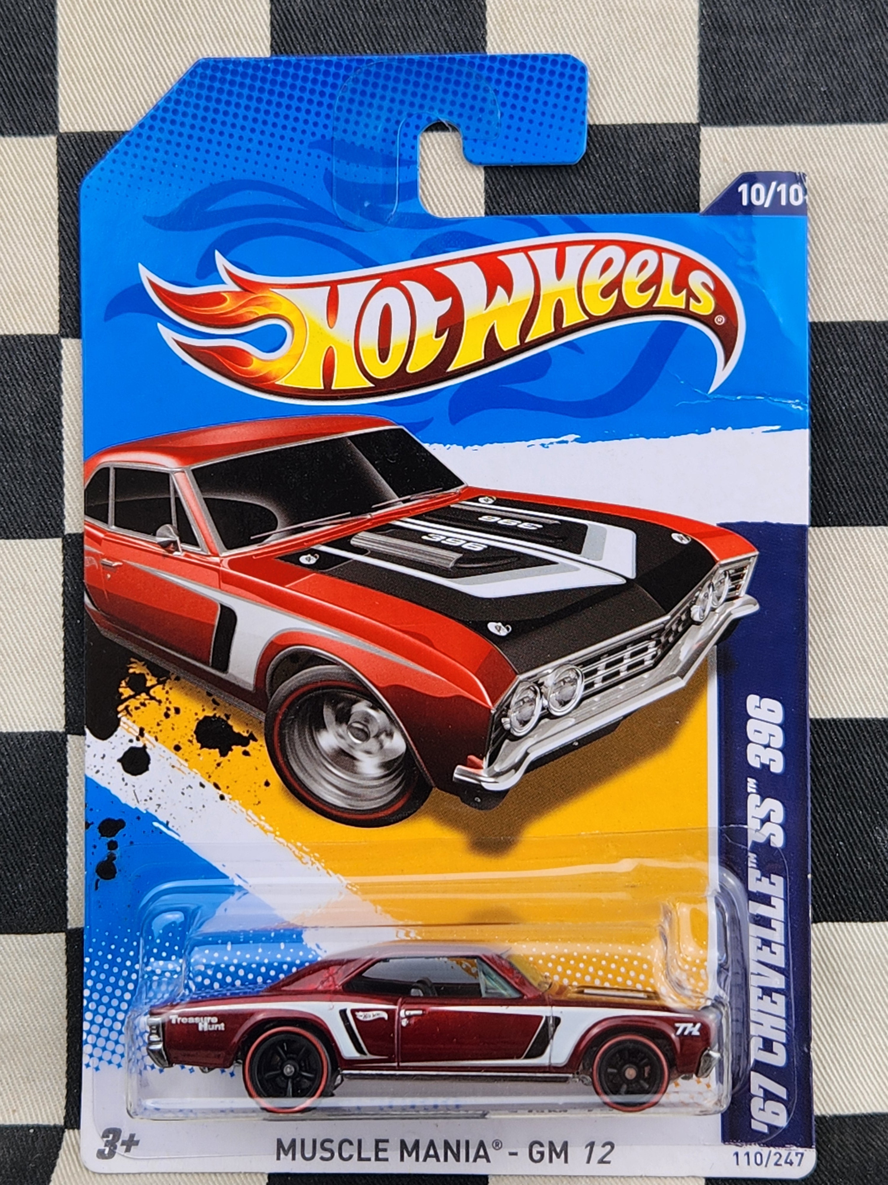 Hot Wheels 2012 Muscle Mania GM SUPER TREASURE HUNT 67 Chevelle SS 396