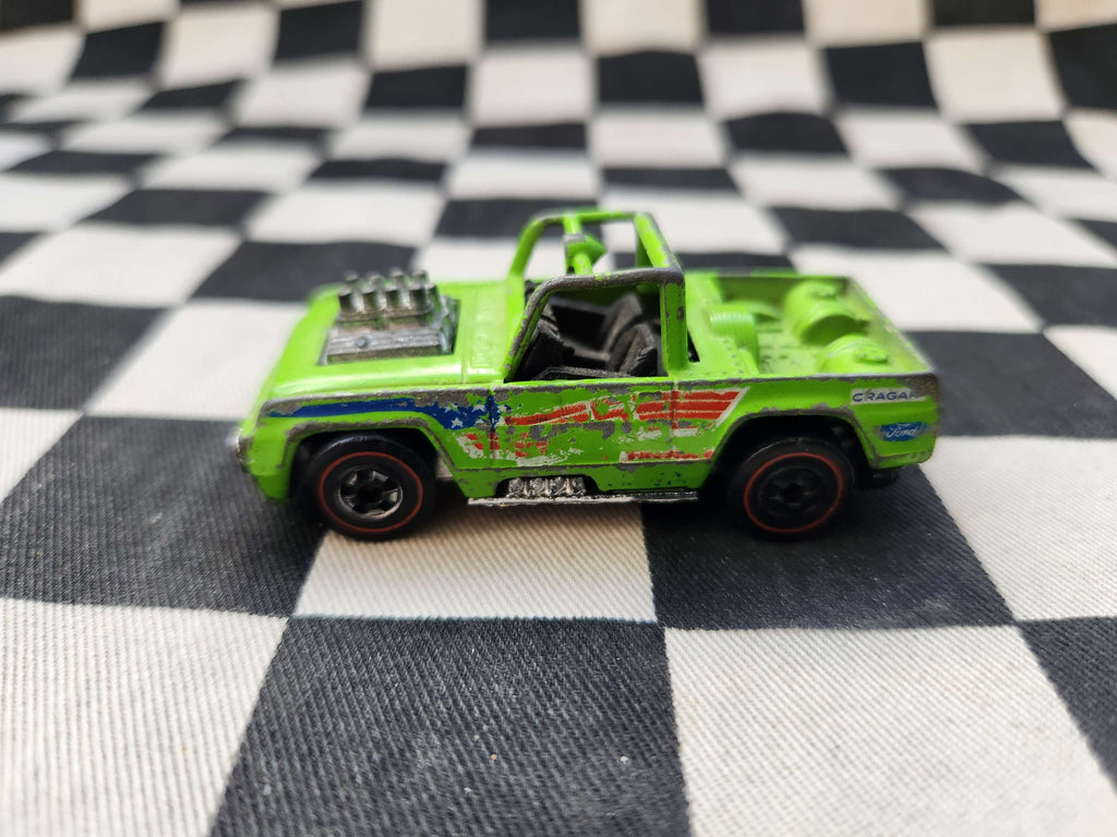 Vintage Loose Hot Wheels Redline Baja Bruiser Green Enamel