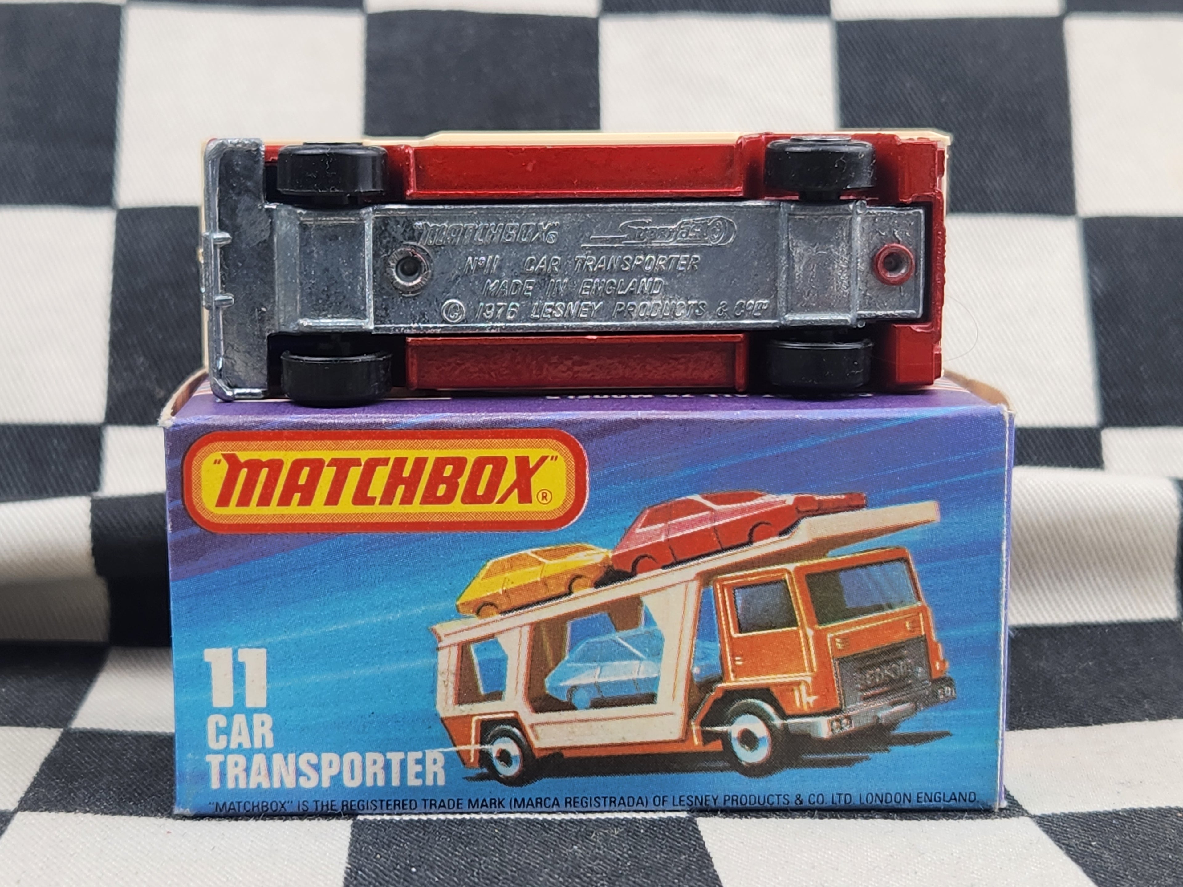Vintage 1976 Matchbox Car Transporter Truck in Original Box