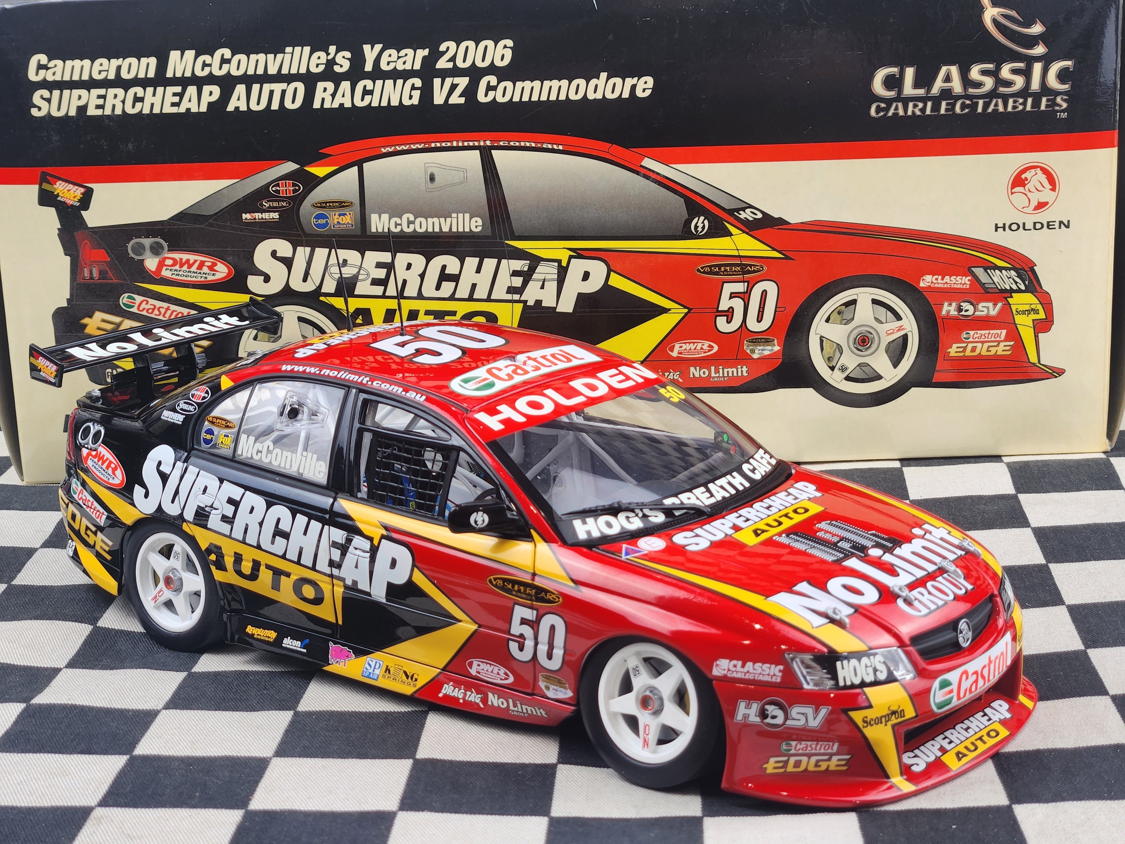 Classic Carlectables 1:18 2006 Supercheap Auto VZ Commodore Cameron McConville