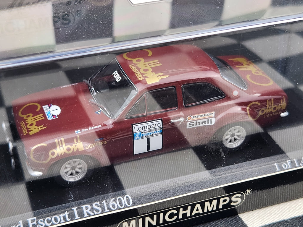 Minichamps 1:43 Ford Escort Mk1 RS1600 RAC Rally 1974 Winners Makinen/Liddon