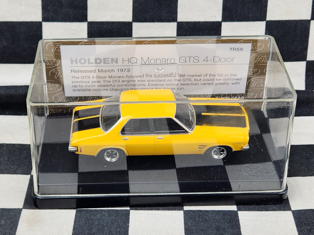 Trax 1/43 Holden HQ GTS Monaro 4 Door TR59 Yellow