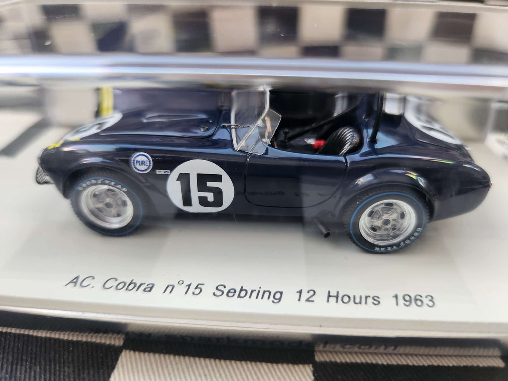 Spark 1:43 AC. Cobra n15 Sebring 12 Hours 1963 Dark Blue