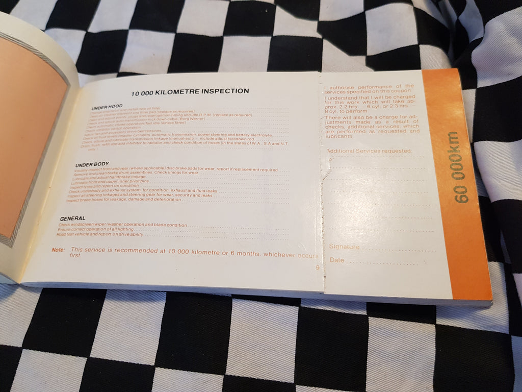 XB Falcon Owners / Maintenance Manual