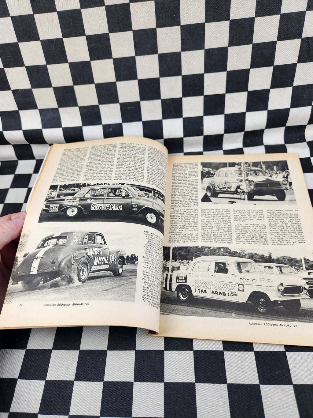 Vintage Rodsports 70 Annual Hot Rod Magazine Monaro Funnycar Centrespread
