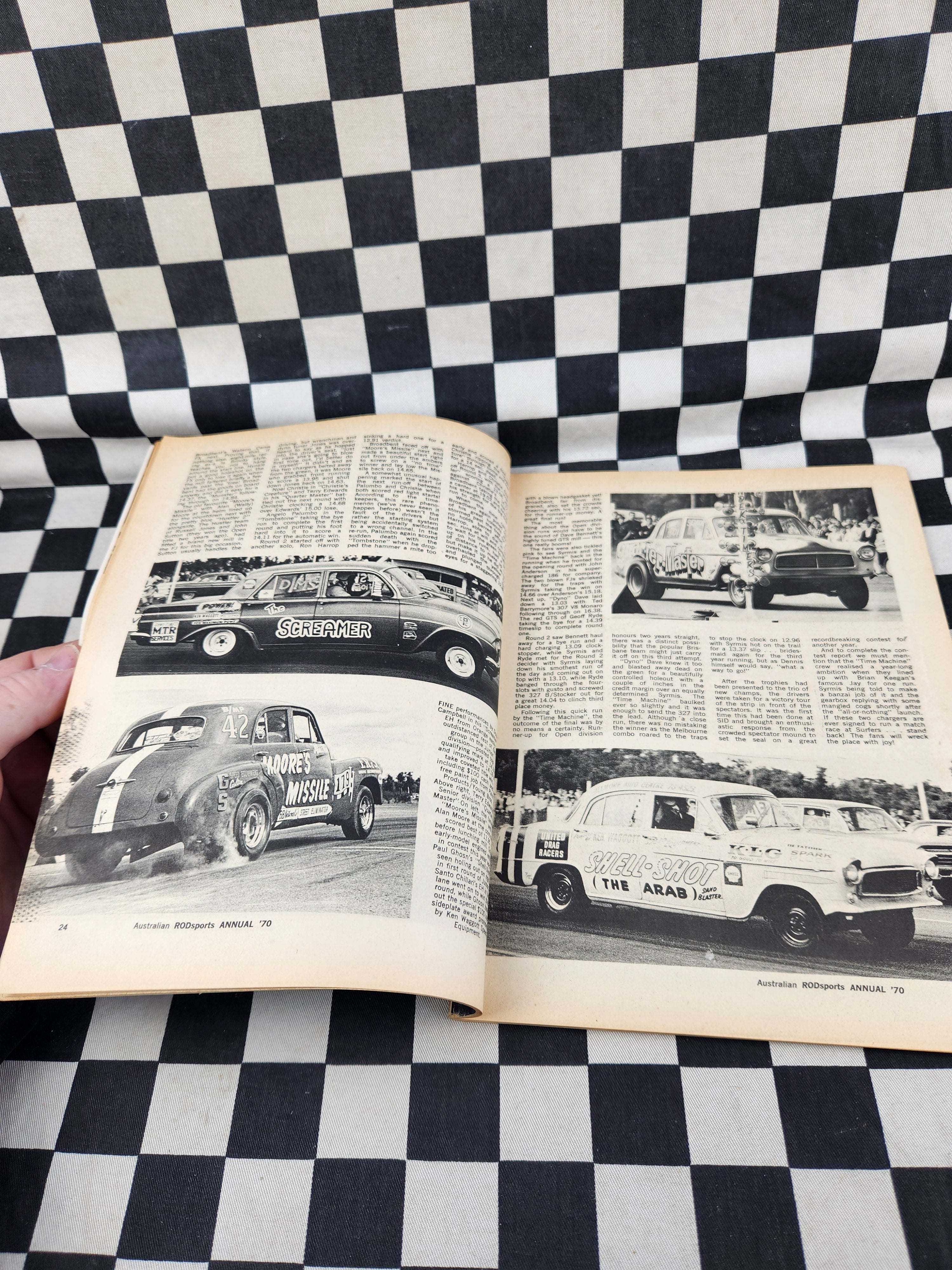 Vintage Rodsports 70 Annual Hot Rod Magazine Monaro Funnycar Centrespread