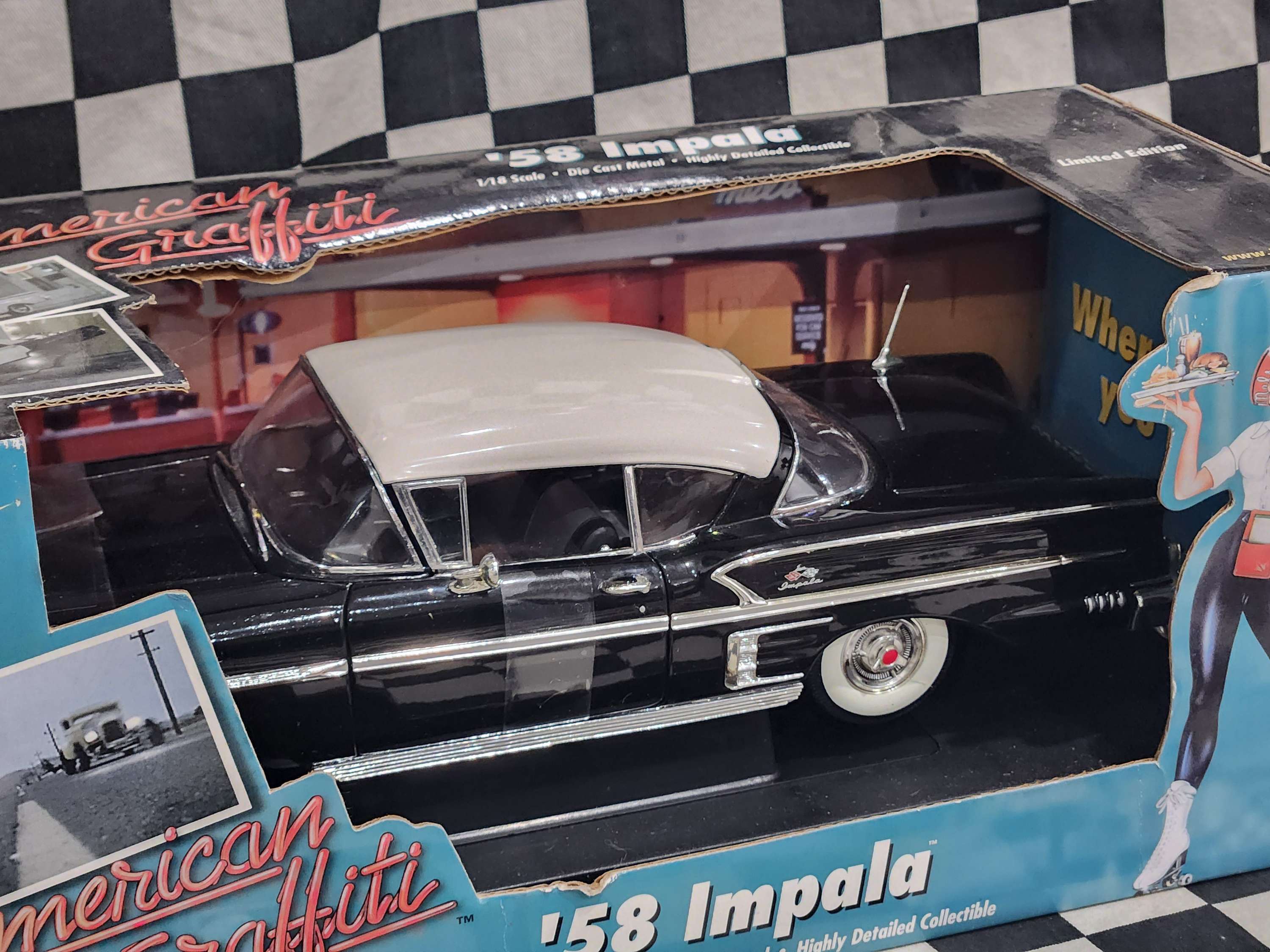 American Graffiti 1/18 58 Impala Black
