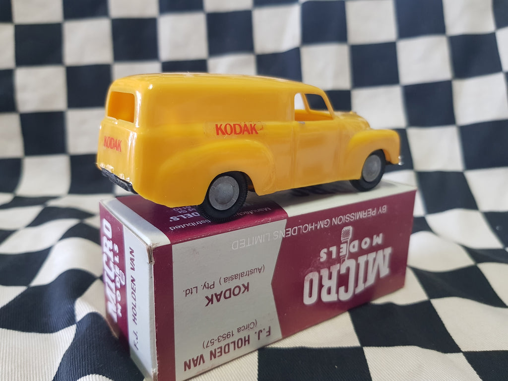 Micro Models Fj Holden Panel Van KODAK Boxed Yellow