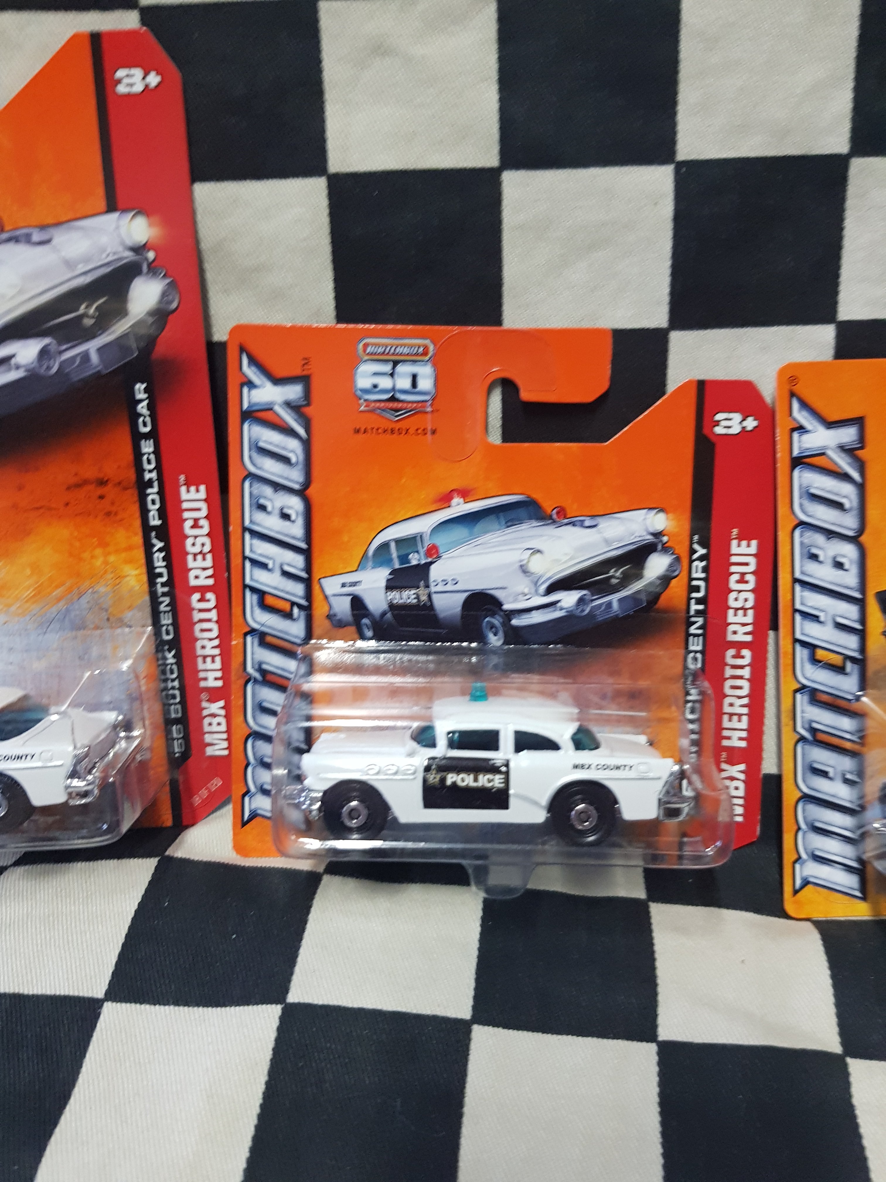 Matchbox 56 Buick Century Police Car Choice of Colours/Cards