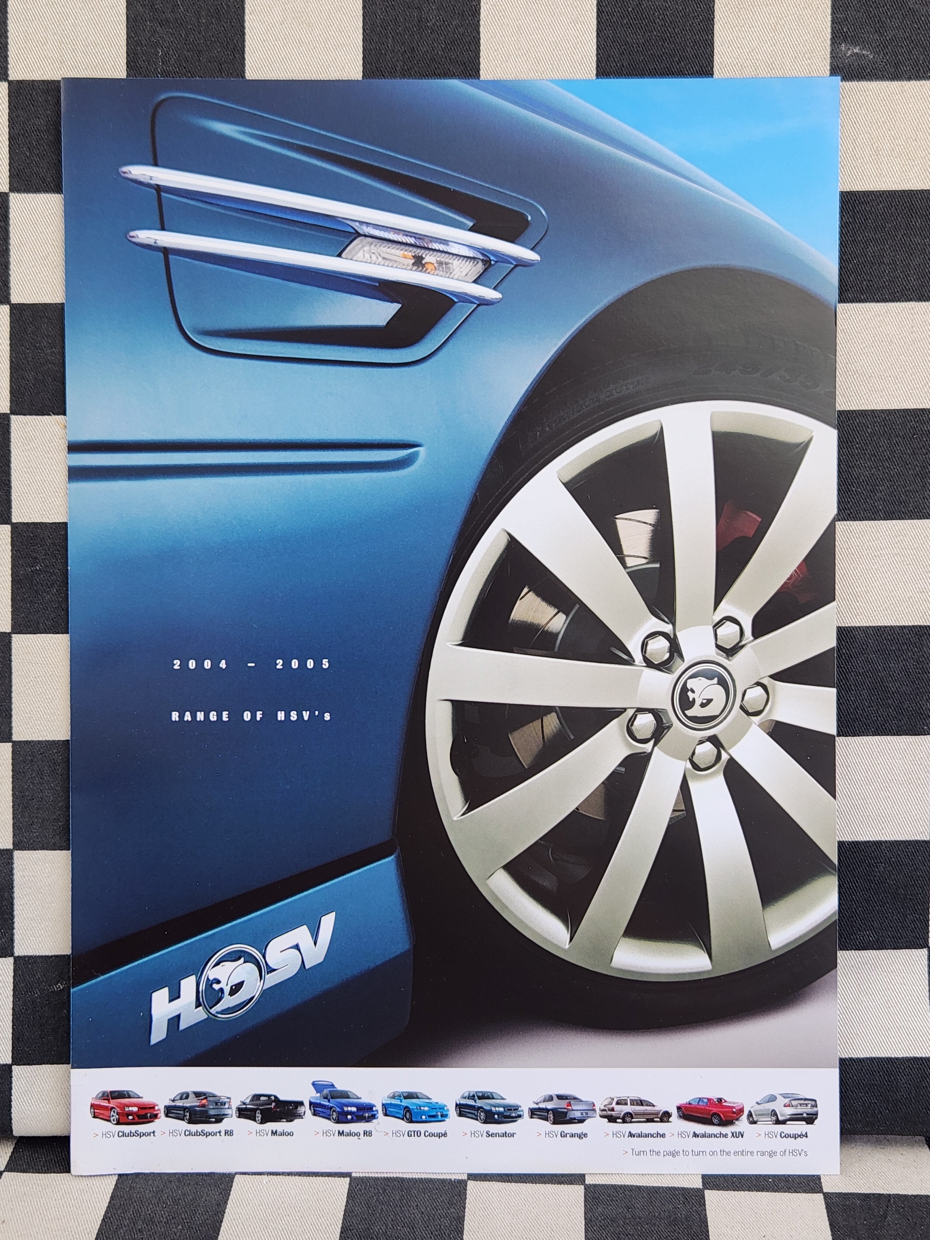 HSV Holden Commodore VY 2004-2005 Range Single Page Sales Brochure