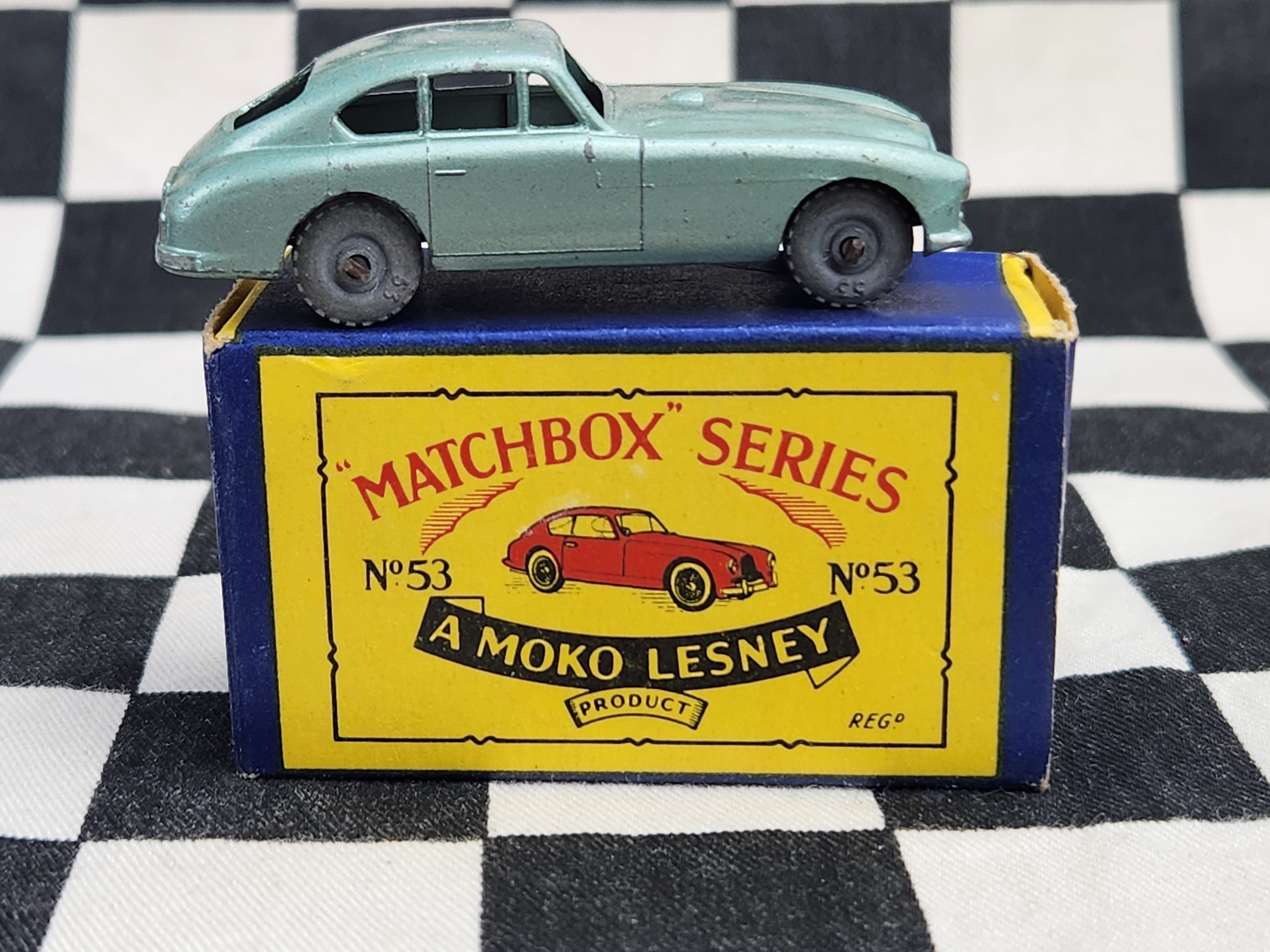 Matchbox Lesney Moko No53 Aston Martin in Original Box