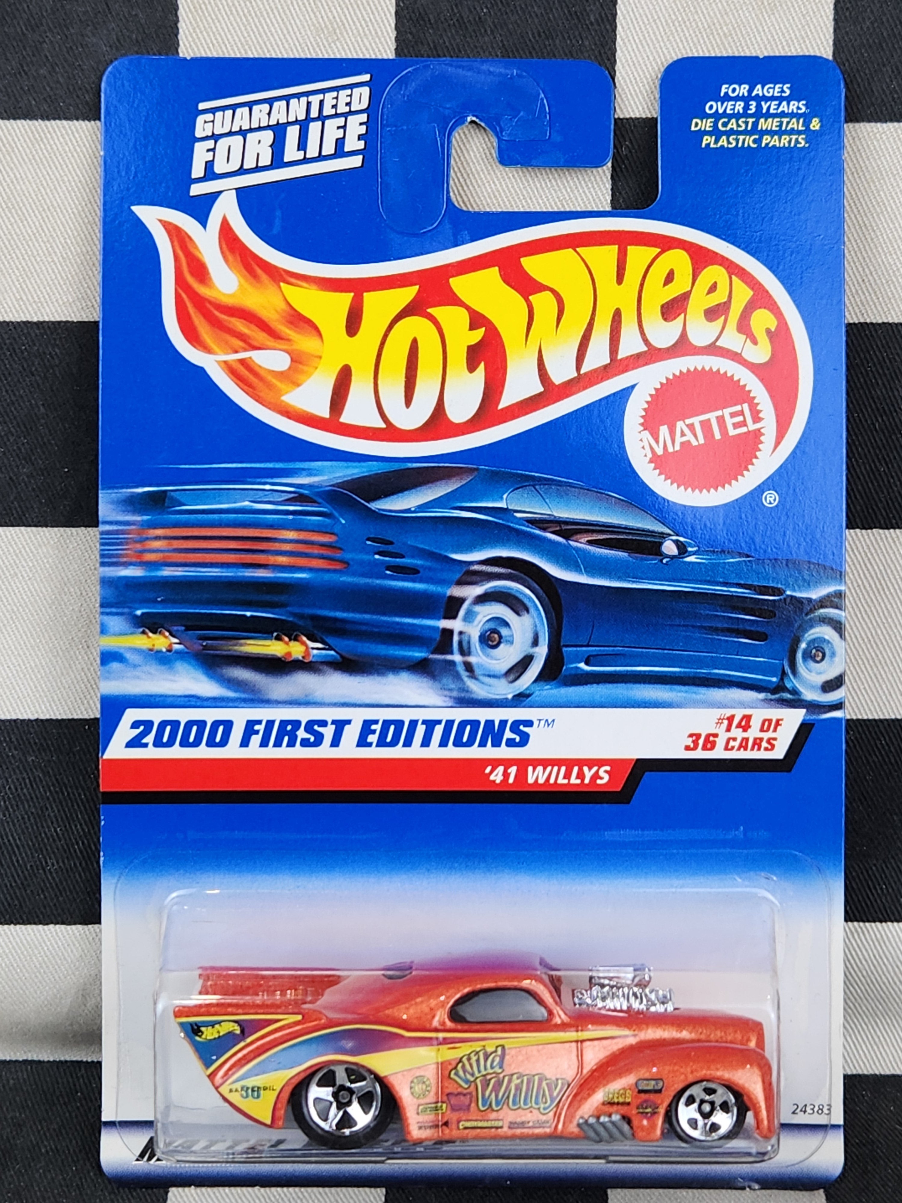 Hot Wheels 2000 First Edition 1941 Willys Pro Mod Drag Car