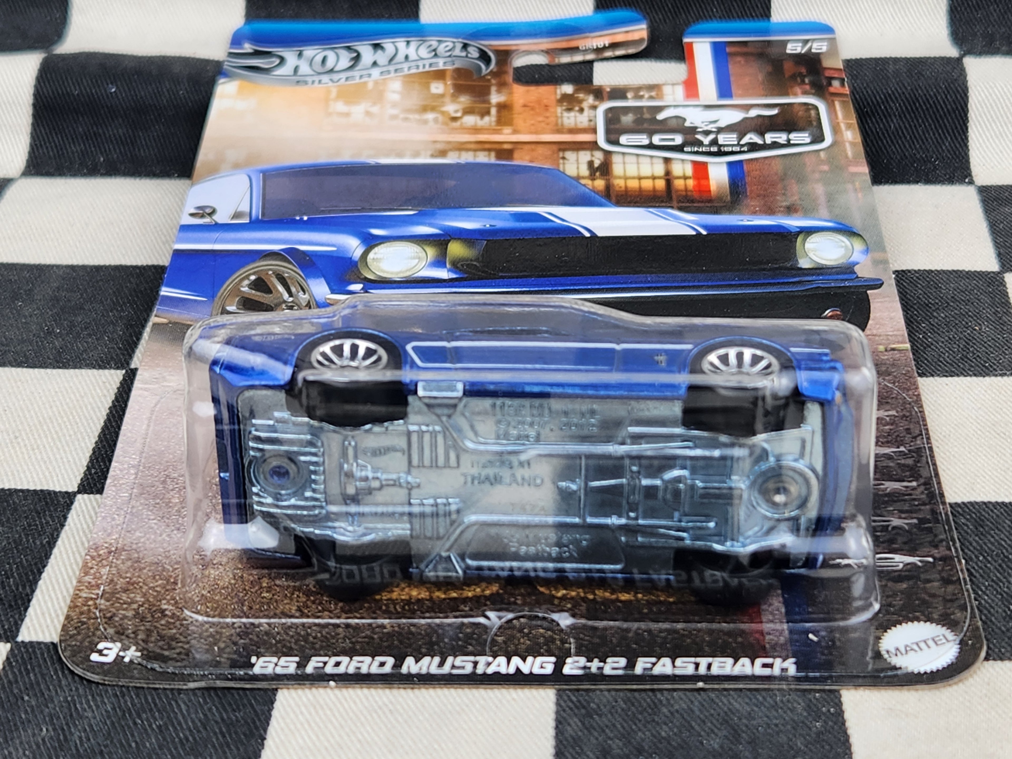Hot Wheels Silver Series Mustang 60 Years CHASE 65 Ford Mustang 2+2 Fastback