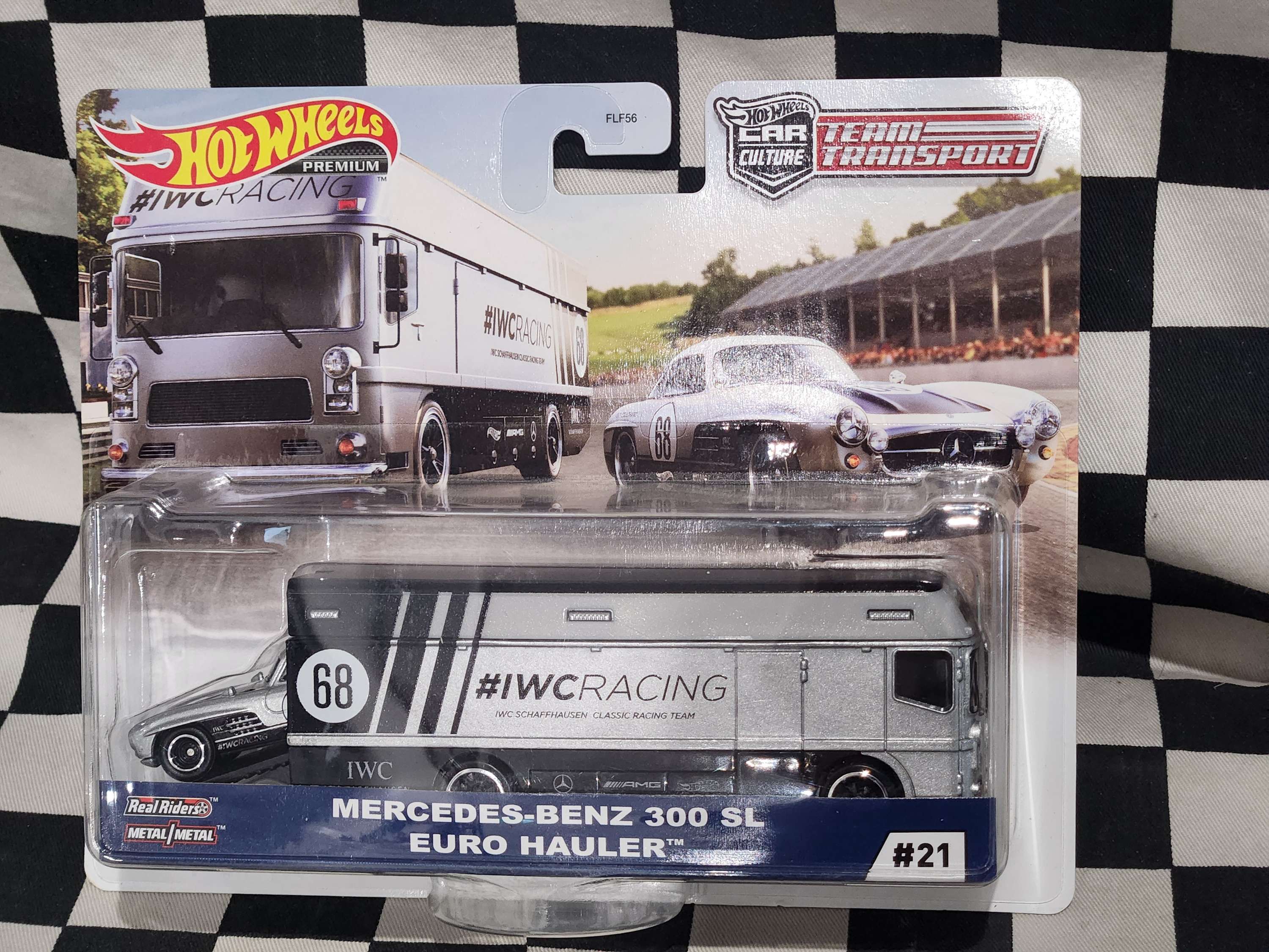 Hot Wheels team Transport #21 Mercedes Benz 300 SL / Euro Hauler
