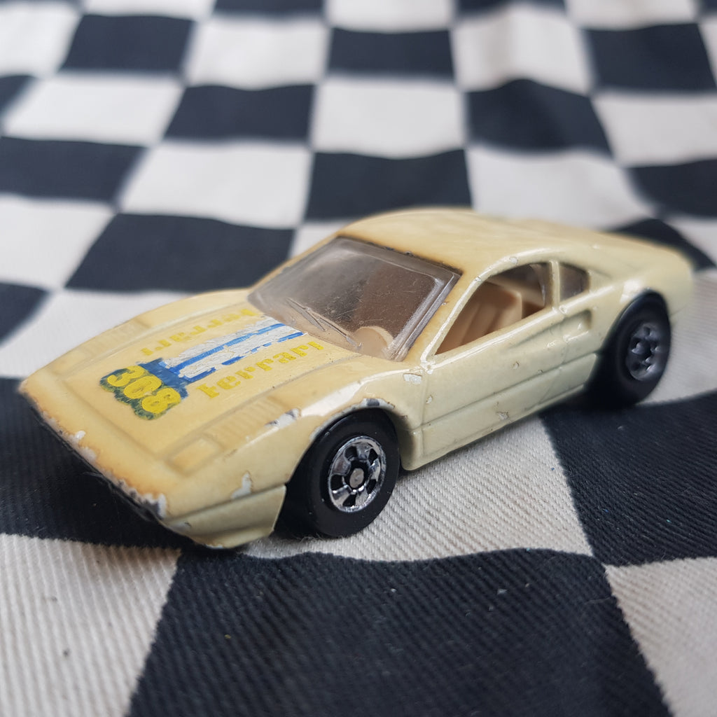 Vintage Loose Hot Wheels Ferrari 308 Cream