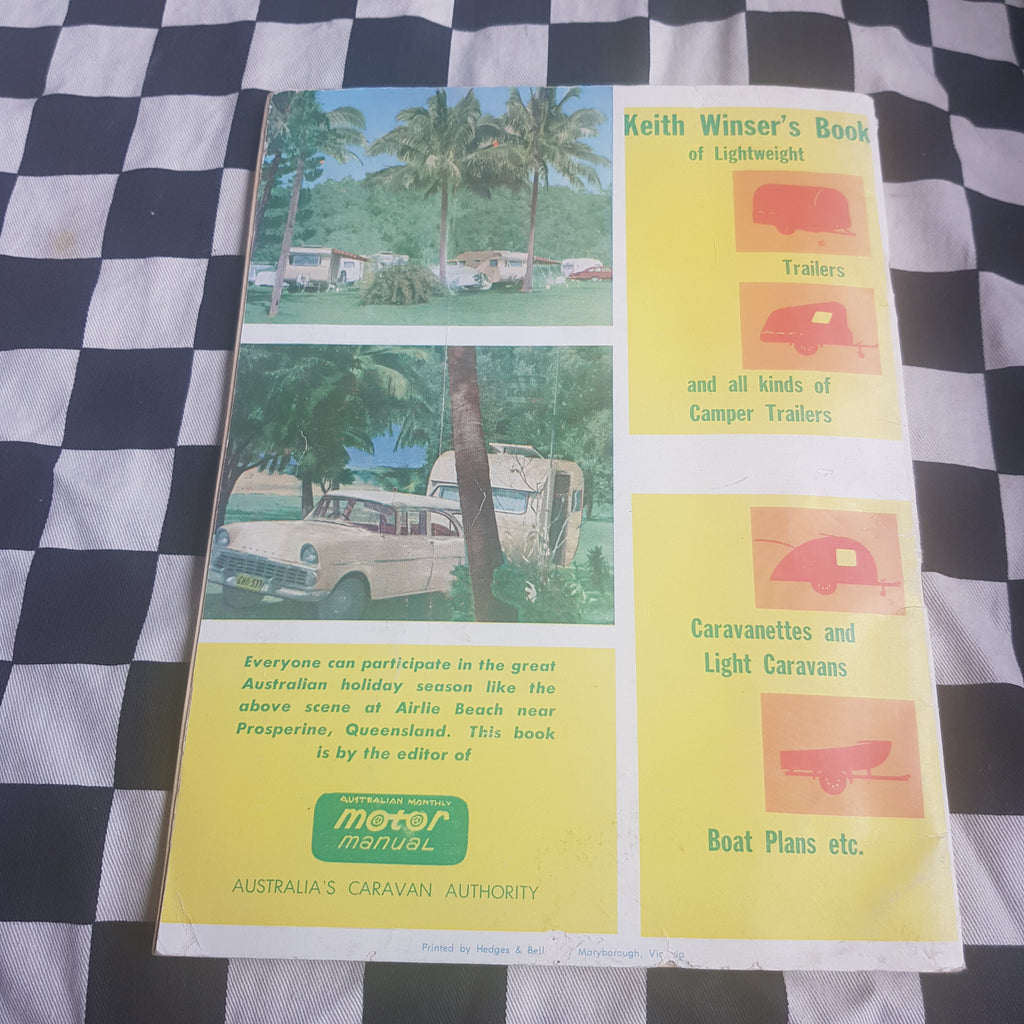 1966 Keith Winser's Book of Plans Lightweight Caravans Trailers & Boats