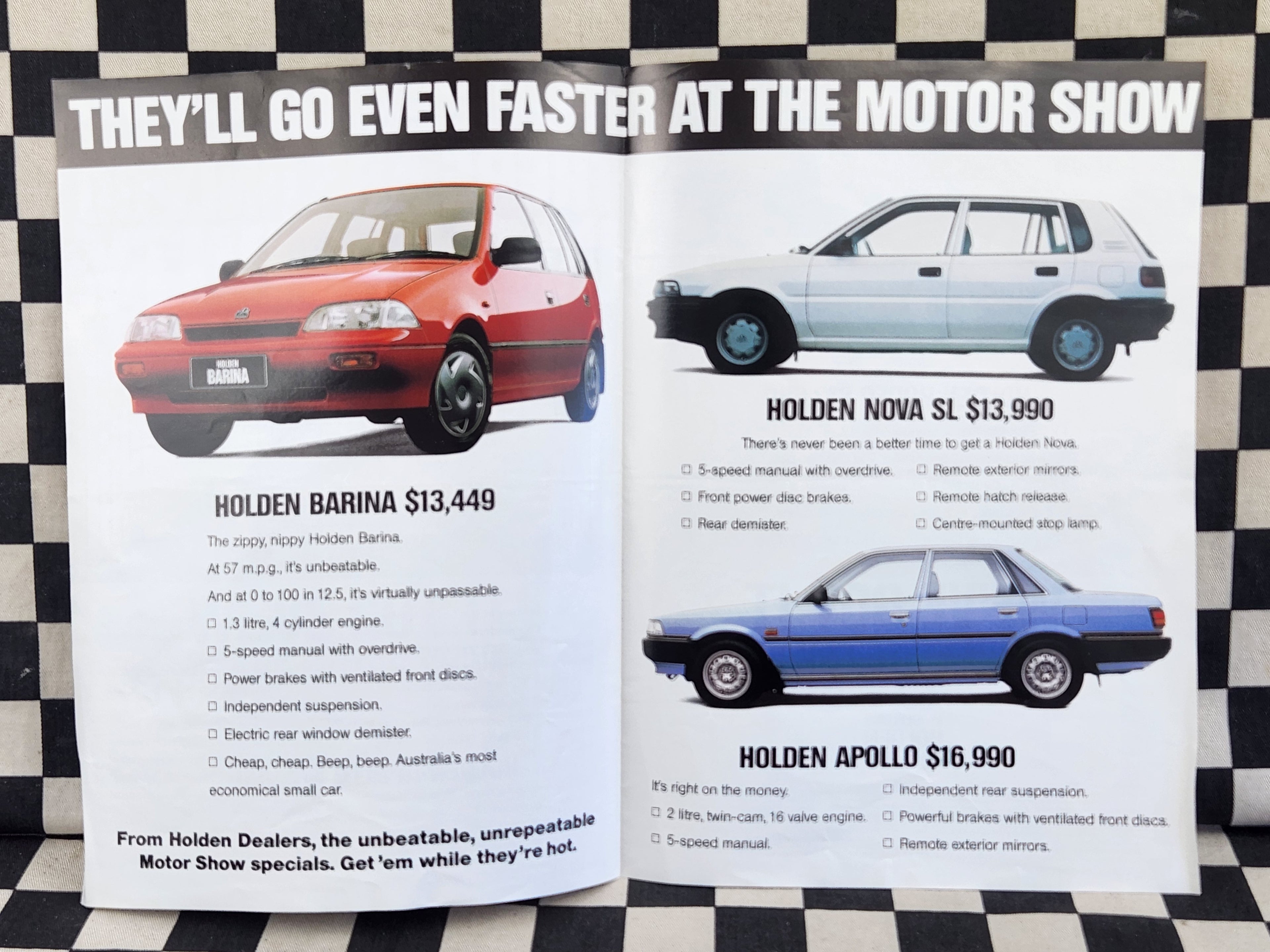 HSV 8 PLUS VN Commodore Motor Show Brochure Rare!
