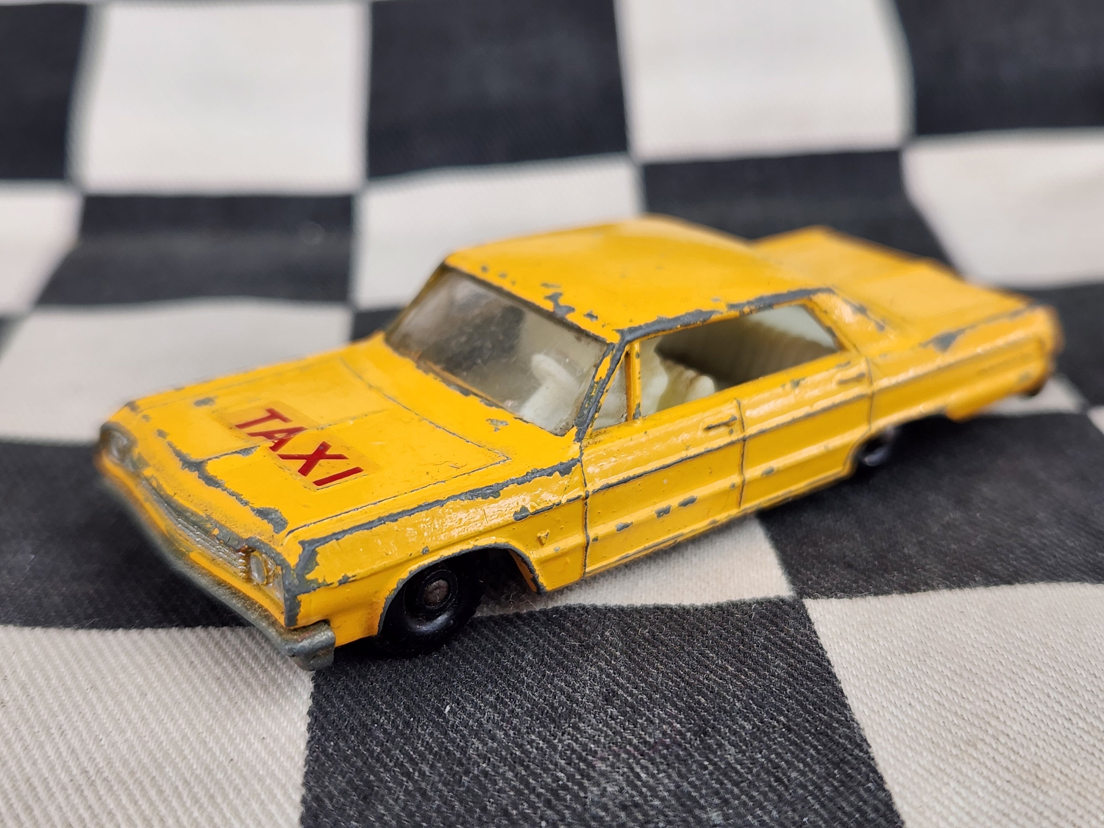 Vintage Loose Matchbox Lesney Chevrolet Impala Taxi