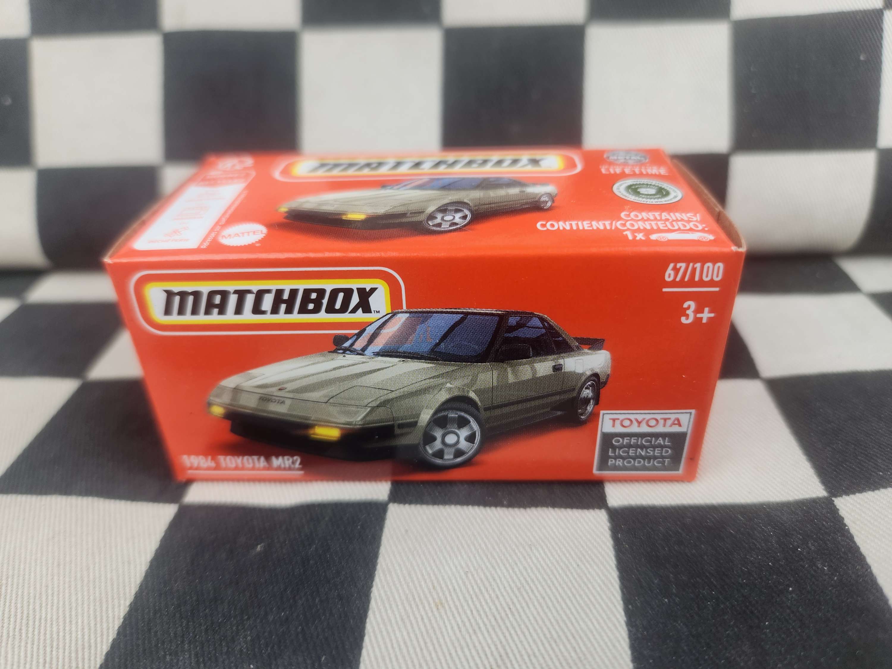 Matchbox Powergrab 1984 Toyota MR2 Gold