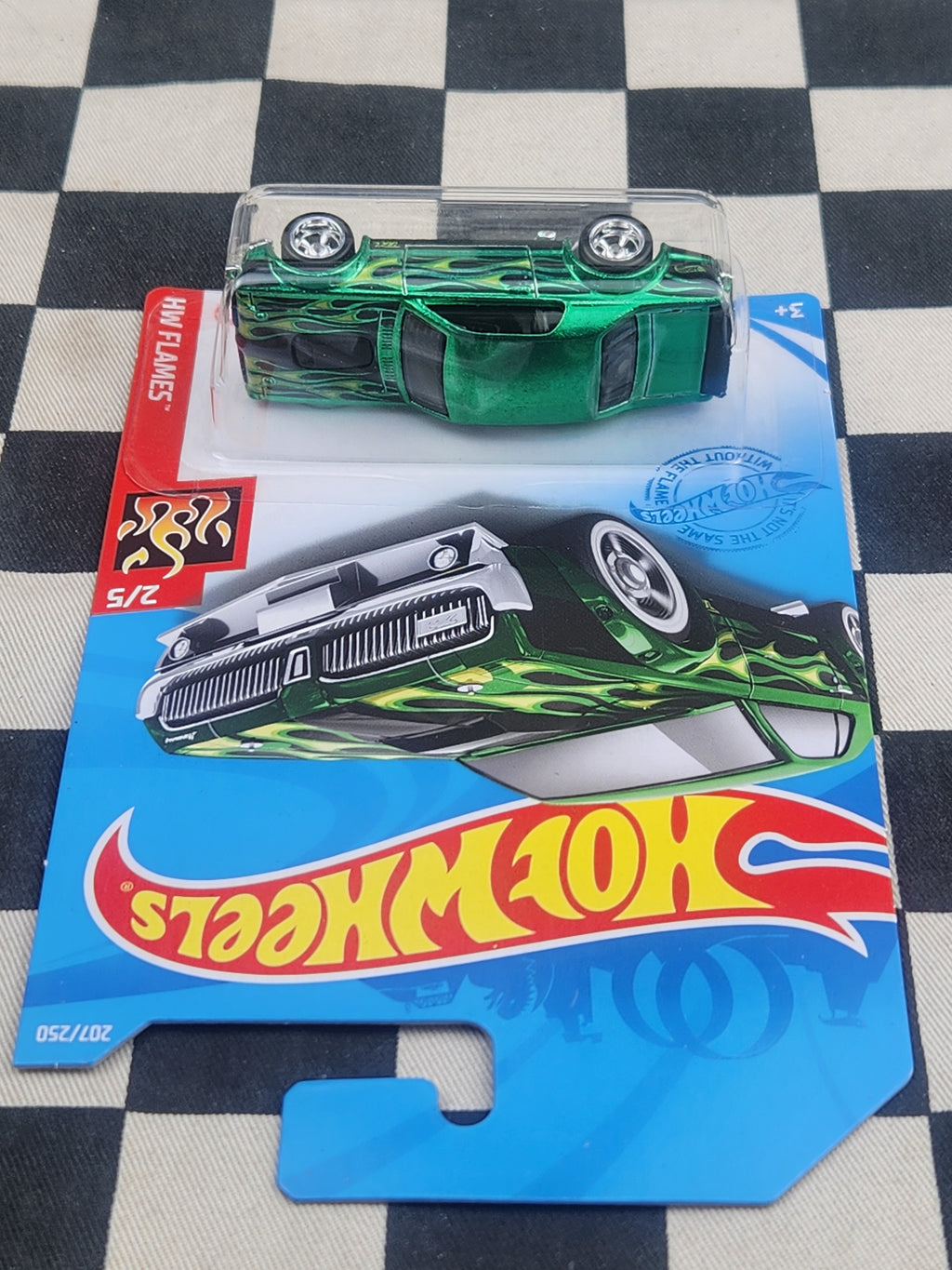 Hot Wheels 2021 Flames SUPER TREASURE HUNT 68 Mercury Cougar