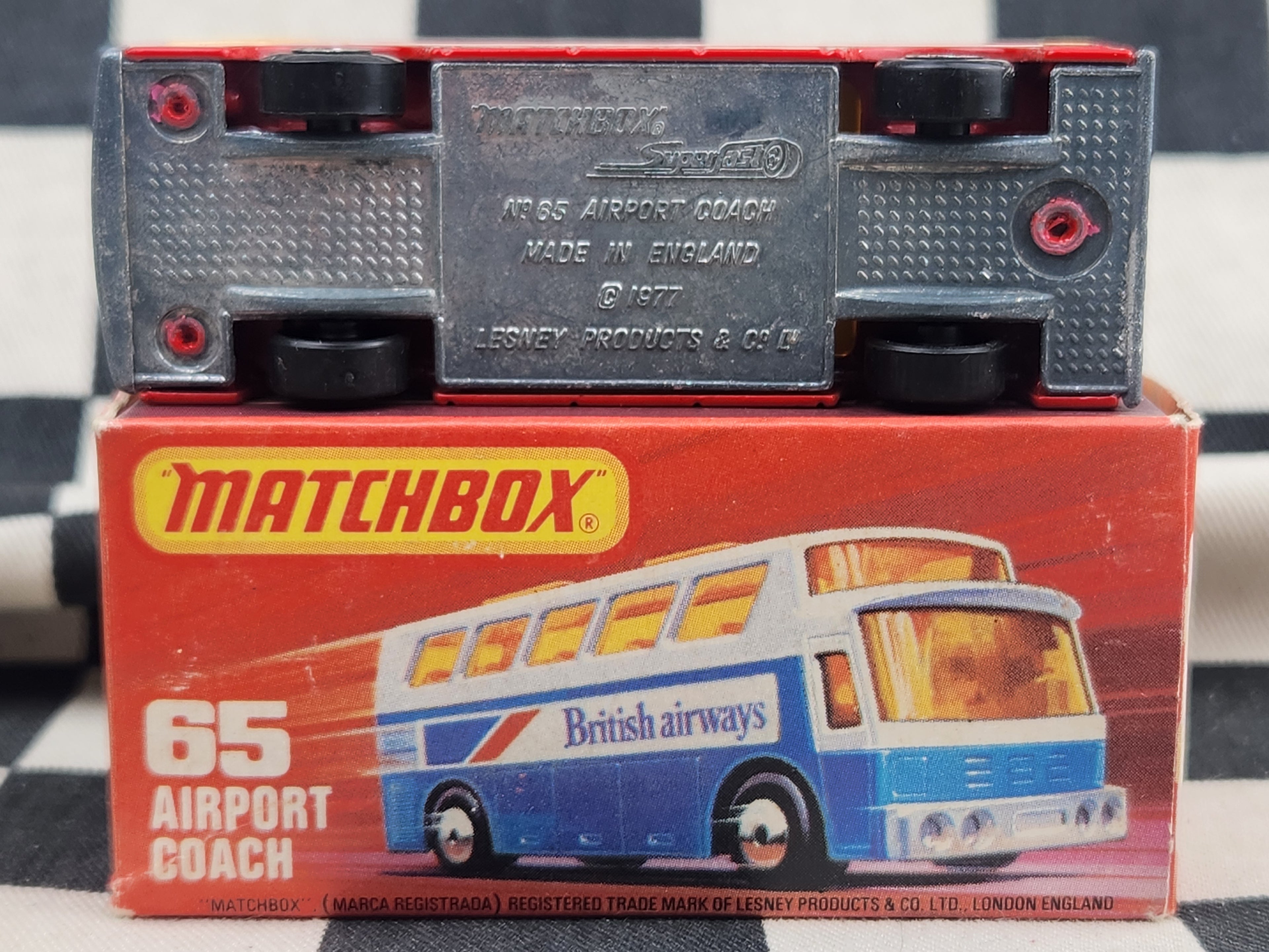 Vintage 1978 Matchbox TWA Airport Coach in Original Box