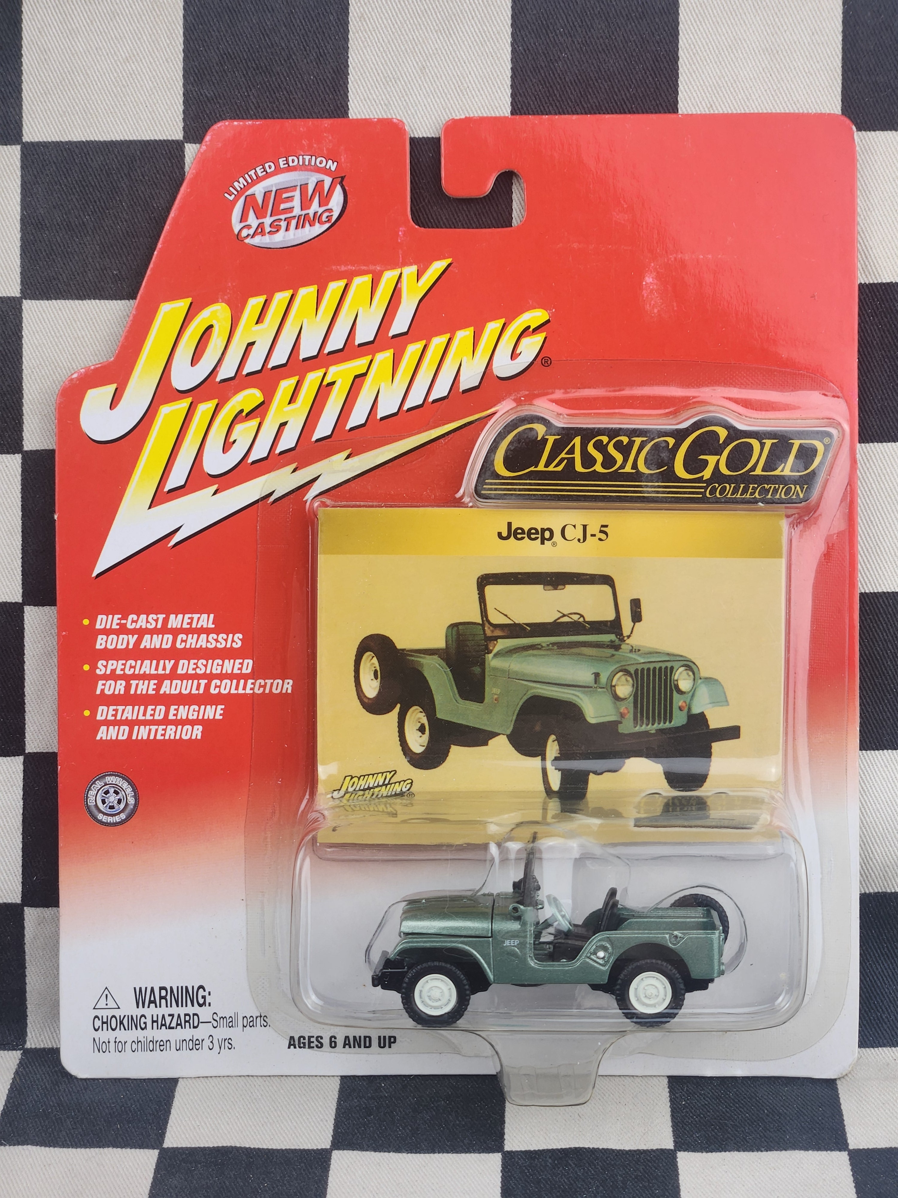 Johnny Lightning Classic Gold Jeep CJ5