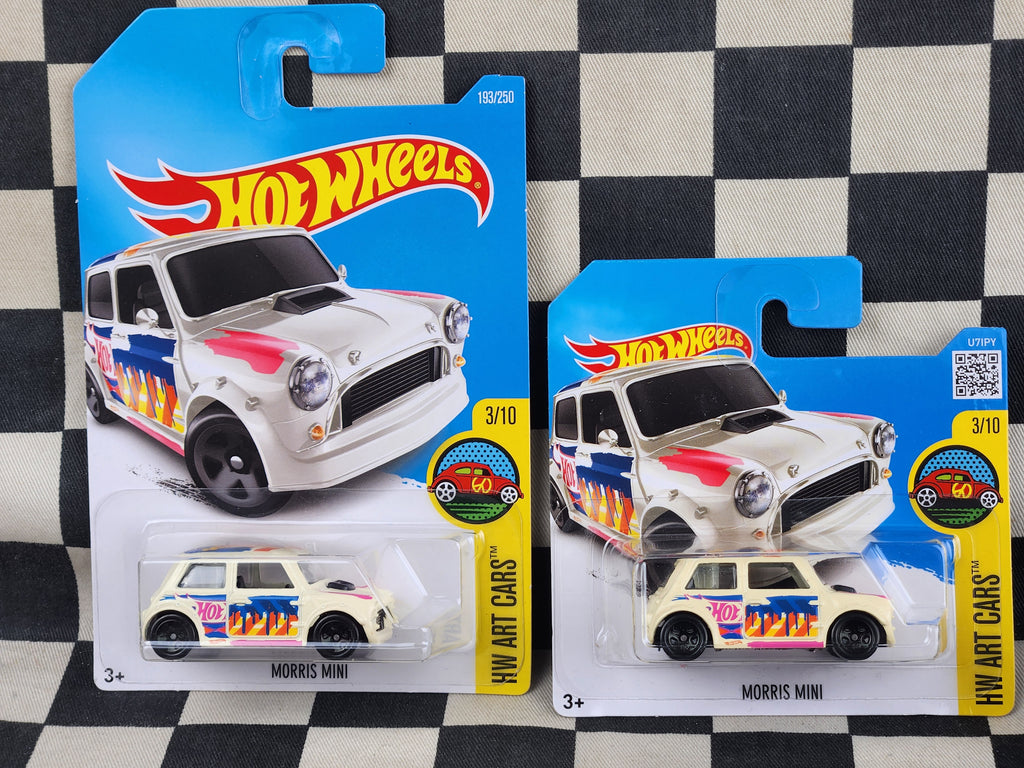 Hot Wheels 2016 Art Cars Morris Mini Cream Your Choice of