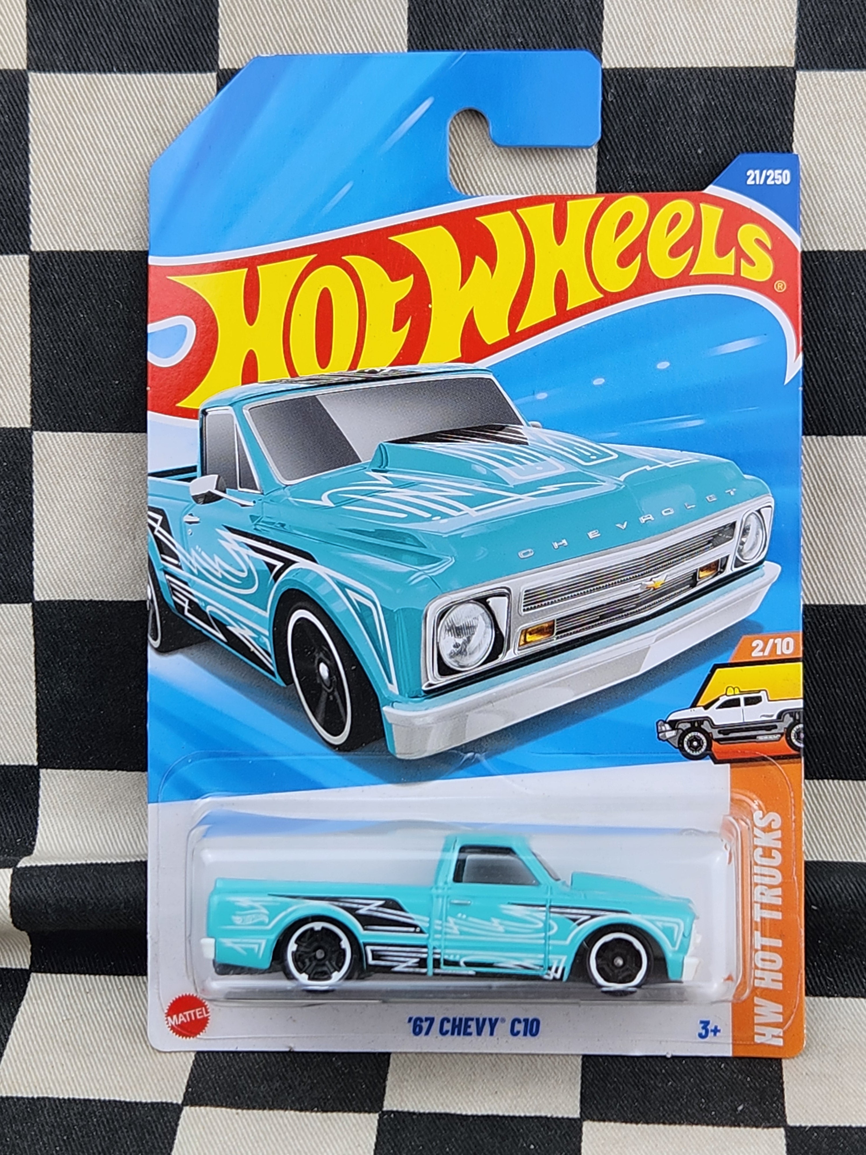 Hot Wheels 2025 Hot Trucks 67 Chevy C10 Pickup Aqua
