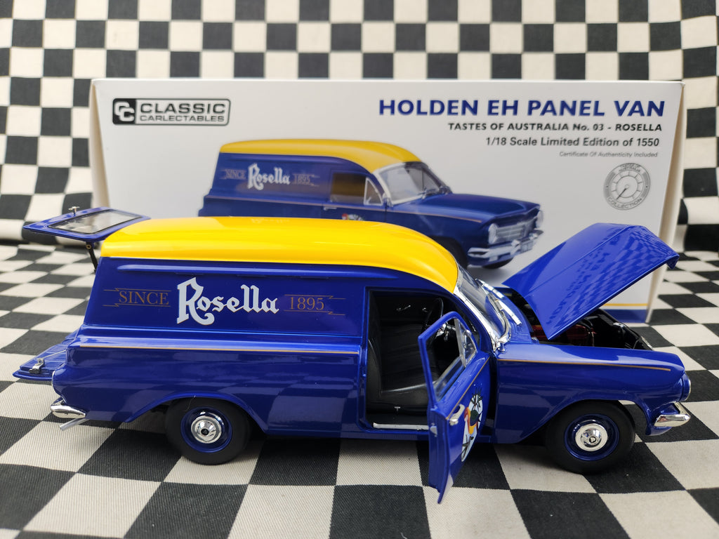 Classic Carlectables 1:18 Holden EH Panel Van Rosella