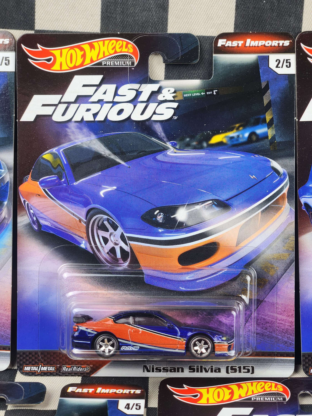 Hot Wheels Fast & Furious Fast Imports Set 5 Cars Nissan Skyline Silvia Escort