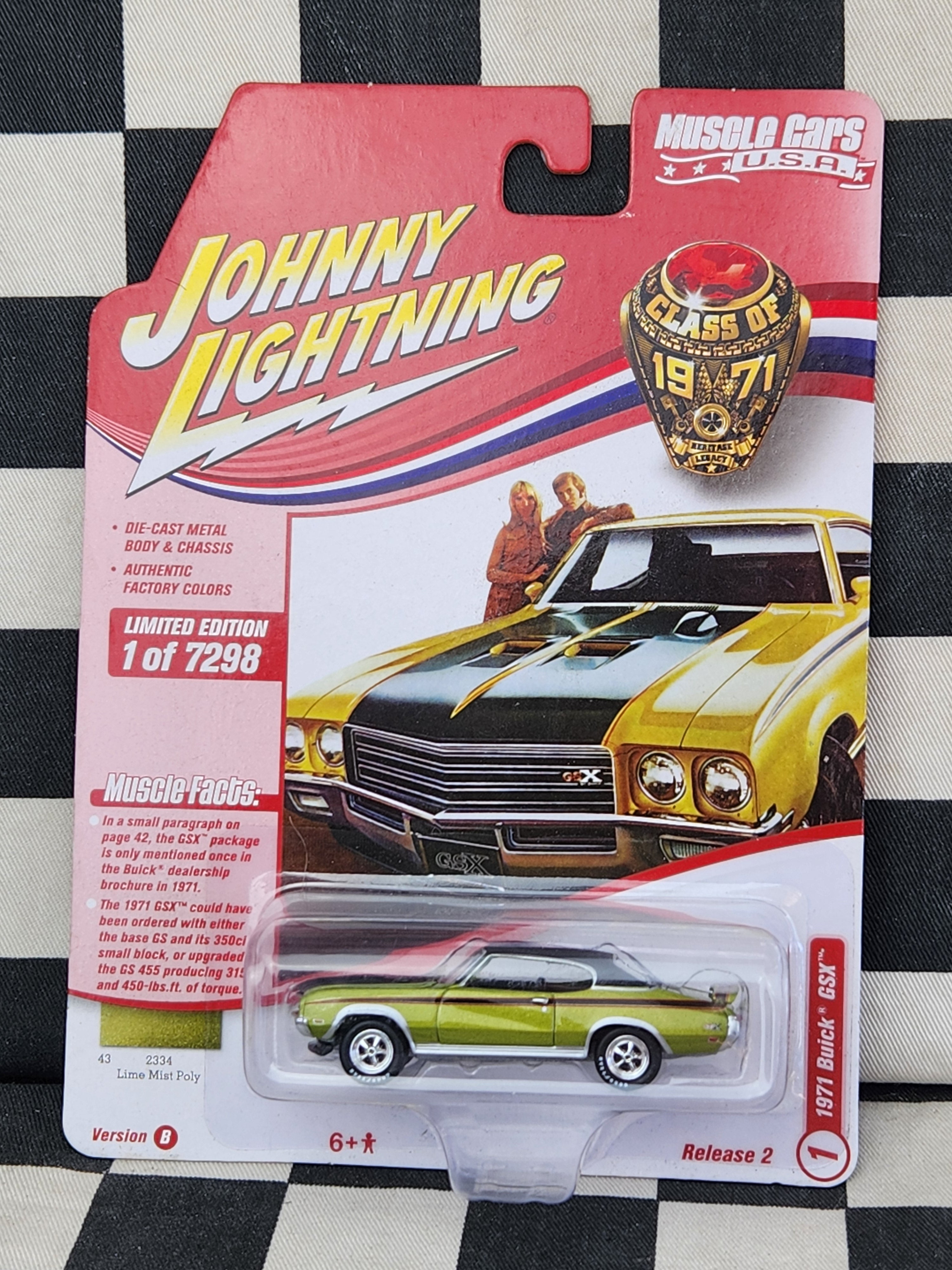 Johnny Lightning 1971 Buick GSX Lime Mist