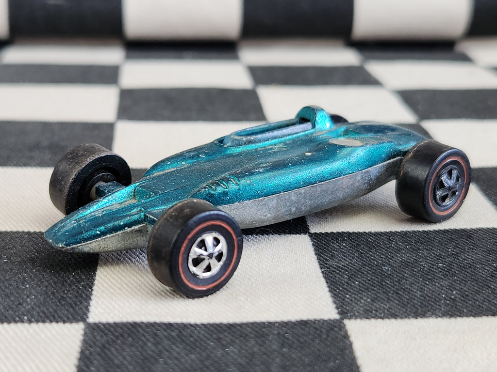 Vintage Loose Hot Wheels Redline Shelby Turbine Teal Spectraflame HK