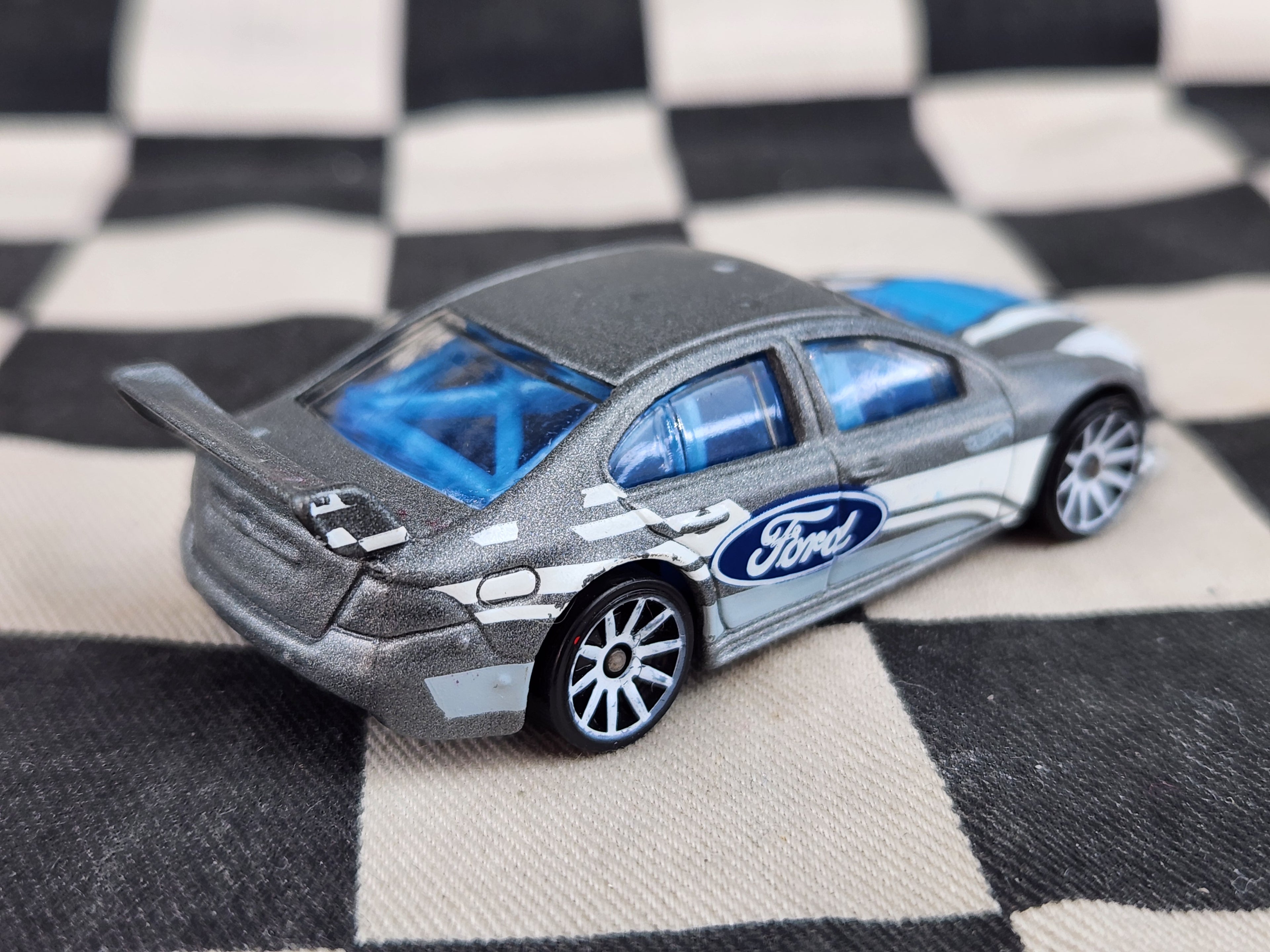 Loose Hot Wheels Ford FG Falcon Race Car Silver Grey