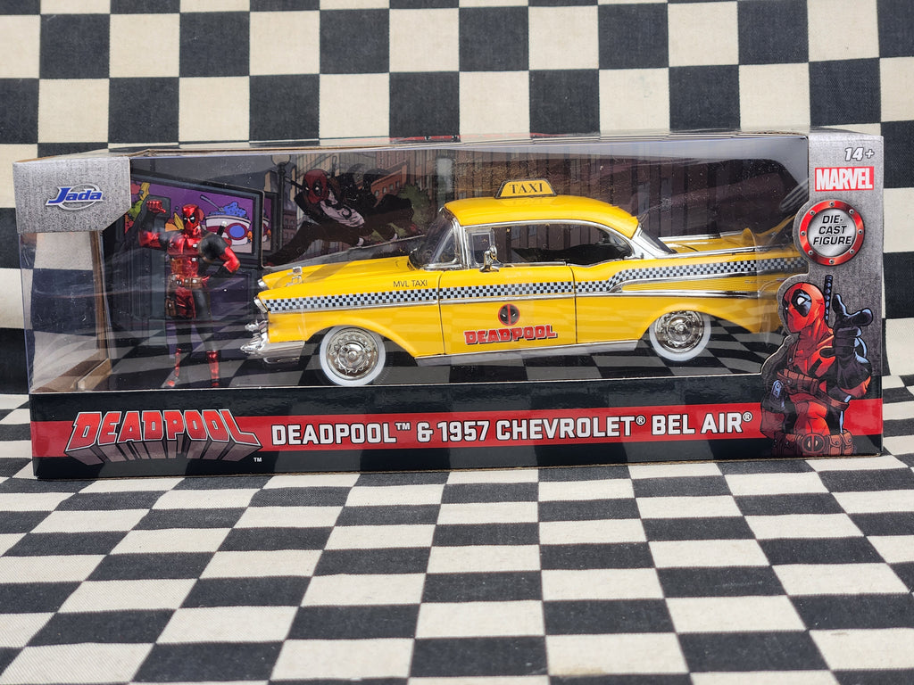 Jada 1:24 Deadpool 1957 Chevrolet Bel Air Taxi