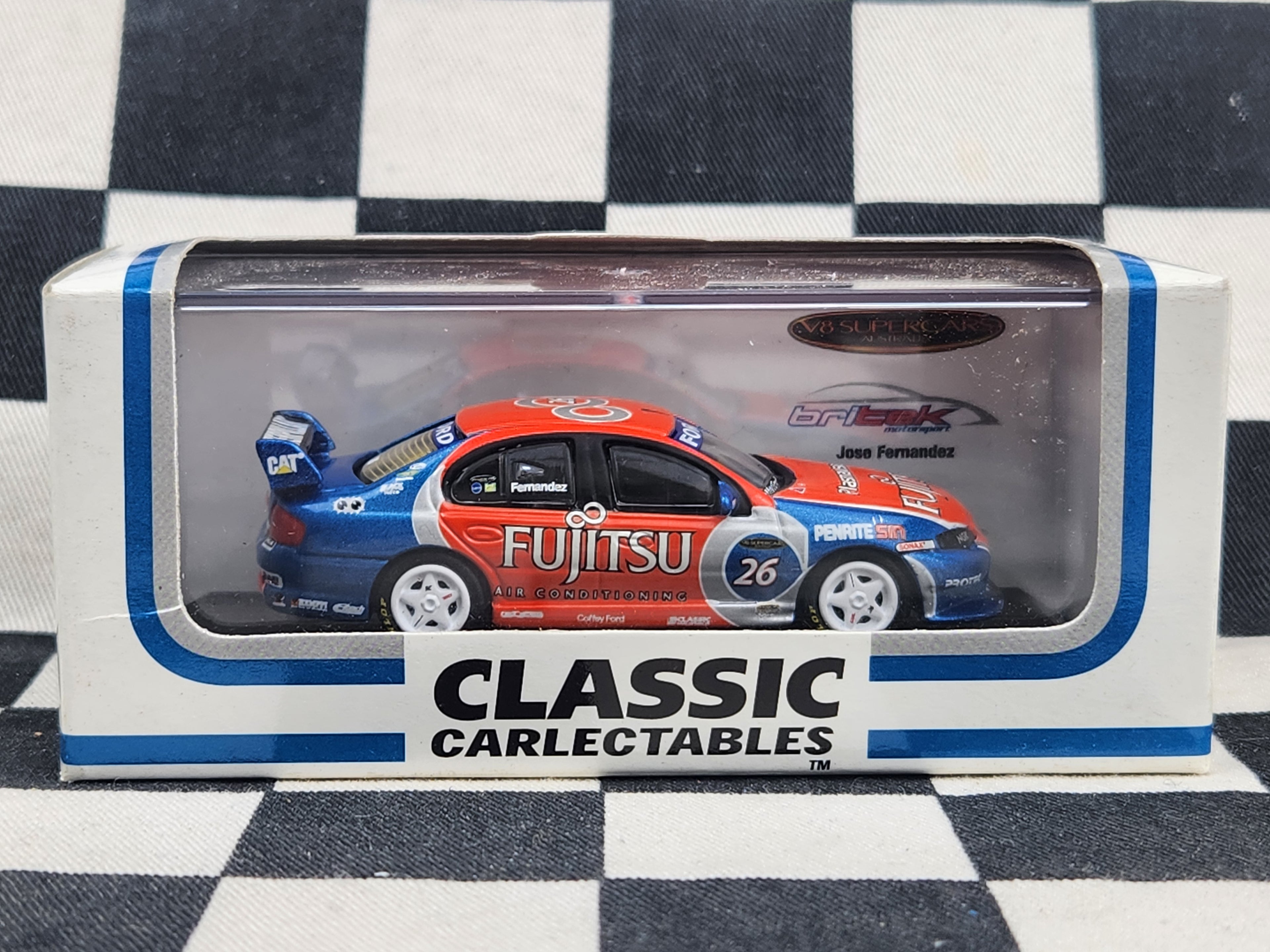 Classic Carlectables 1/64 Ford BA Falcon Britek Motorsport Jose Fernandez