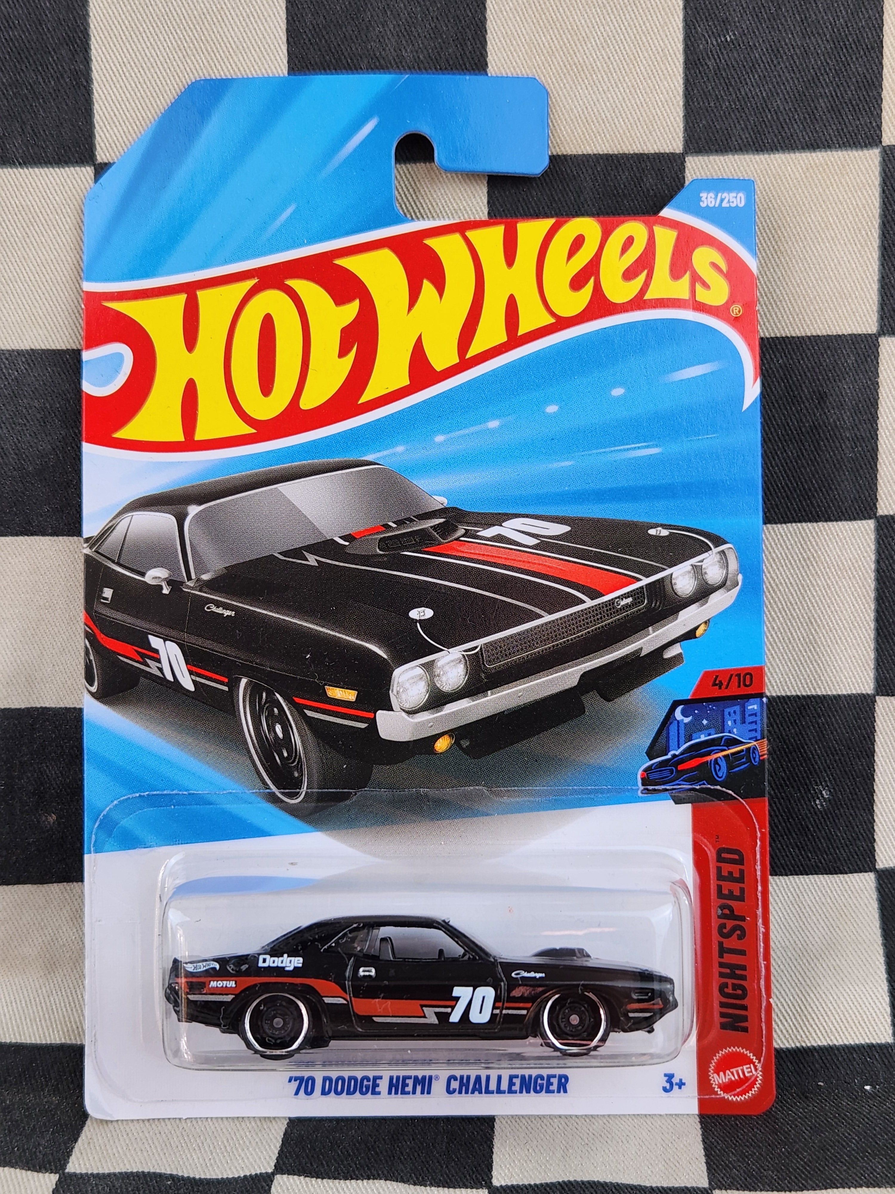 Hot Wheels 2026 Nightspeed 70 Dodge Hemi Challenger Black – Kustom
