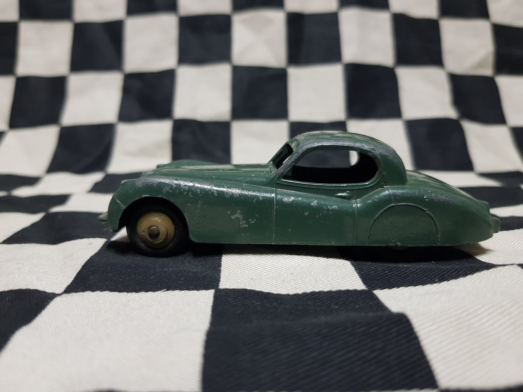 Vintage Loose Dinky Jaguar XK120 Rare Colour Dark Sage Green