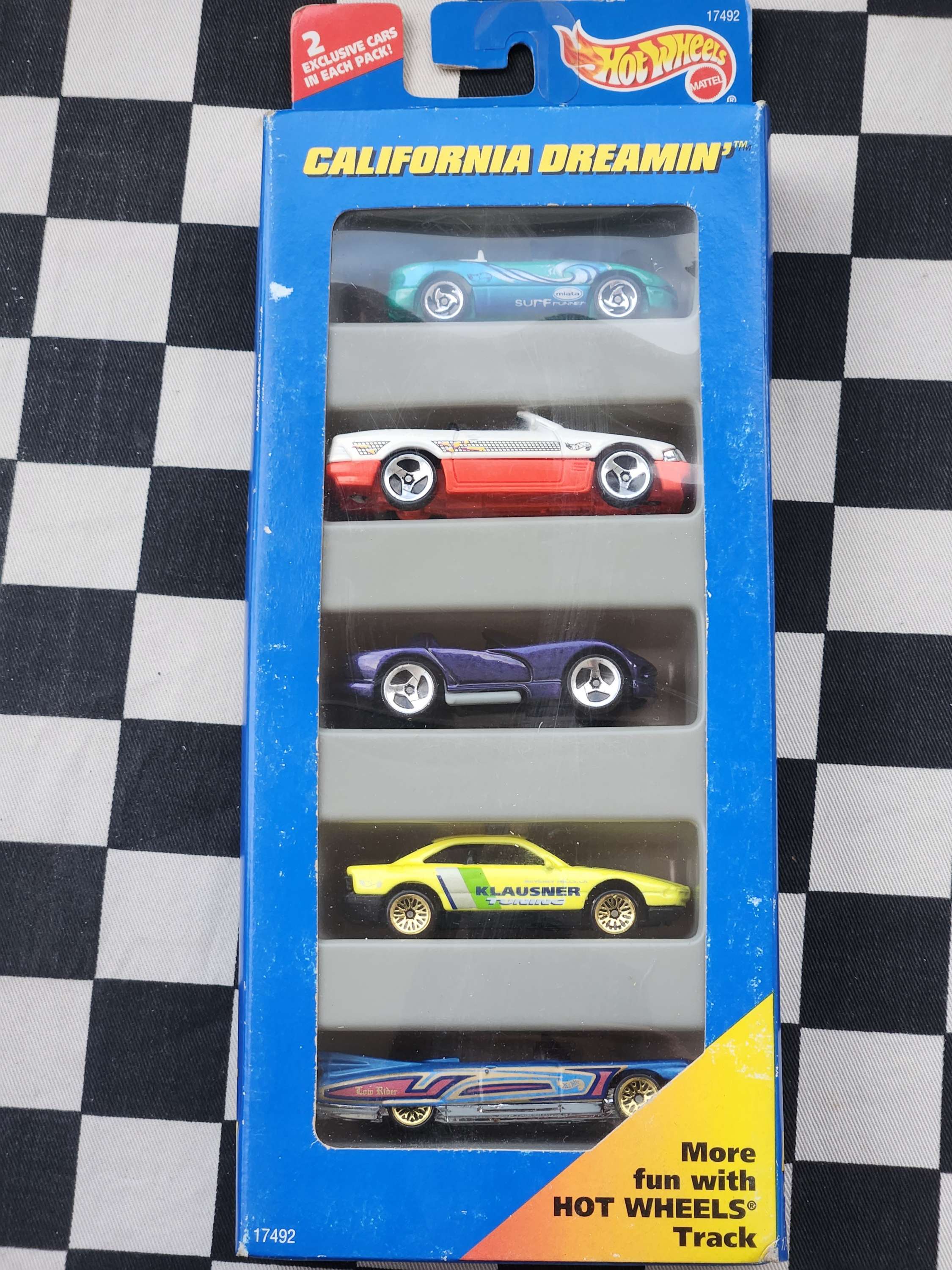 Hot Wheels 1997 California Dreamin 5 Pack Exclusive Cadillac Bmw Viper