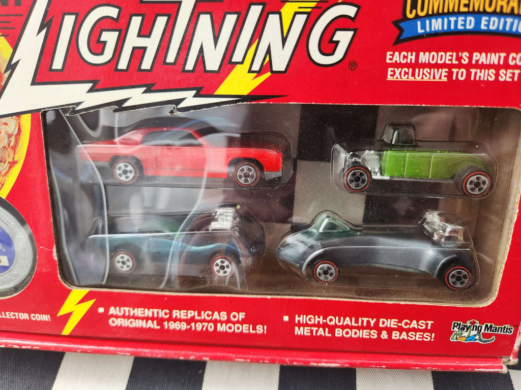 Johnny Lightning REDLINE 1994 Commemorative Set of 4 Cars