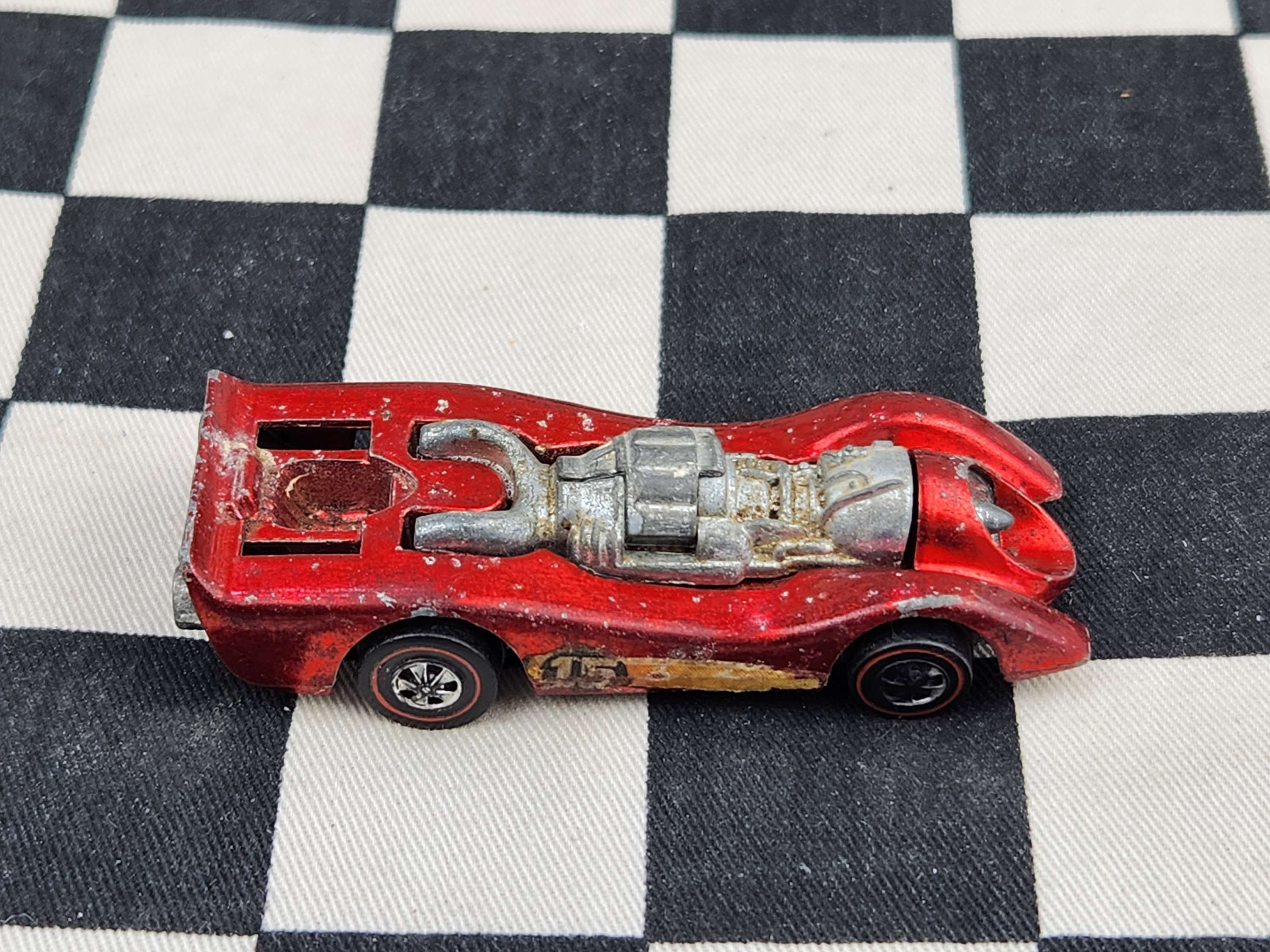 Hot Wheels Redline Jet Threat Spectraflame Red Hong Kong