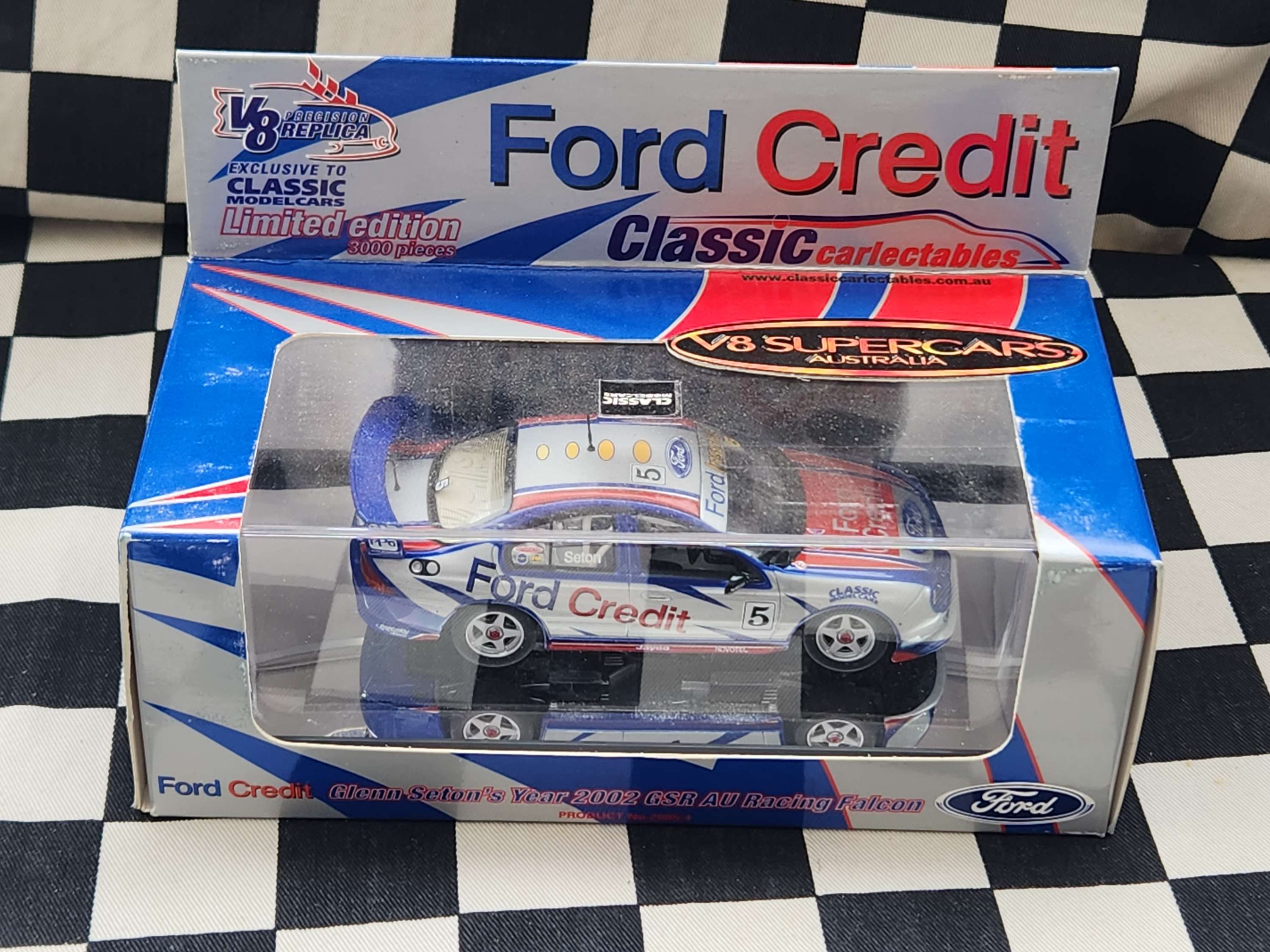 Classic Carlectables 1/43 Glenn Seton 2002 GSR Ford Credit Racing Au F ...
