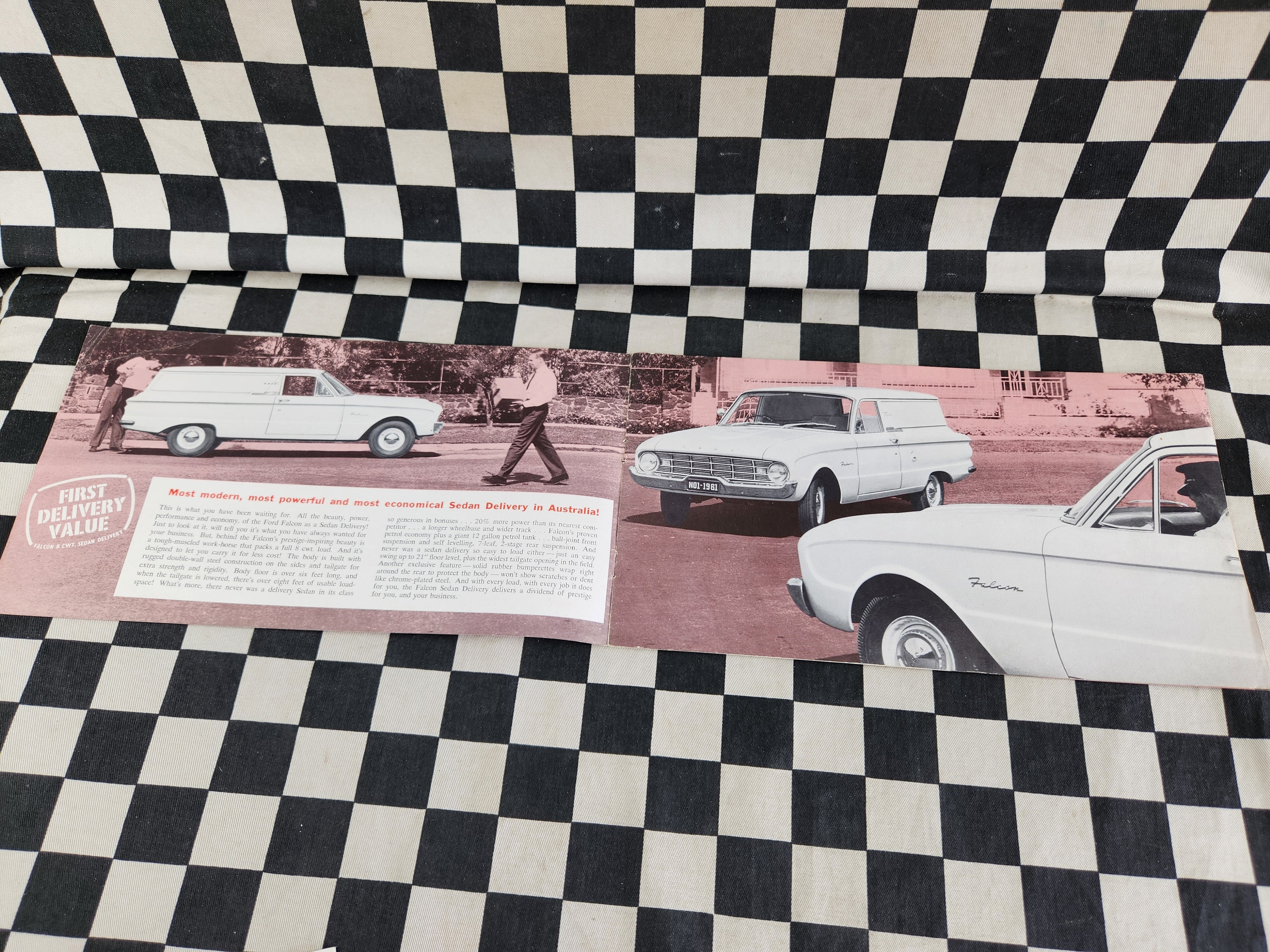 RARE! Original XK Falcon Sedan Delivery Sales Brochure