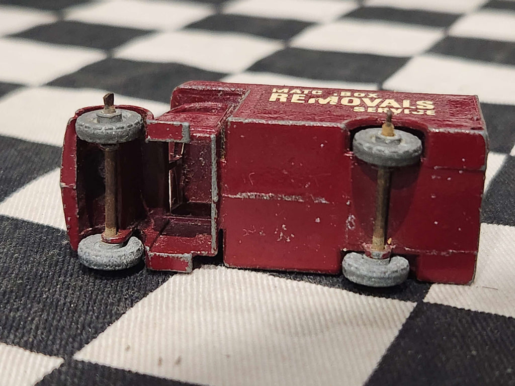 Vintage Loose Lesney Bedford Removals Van Maroon