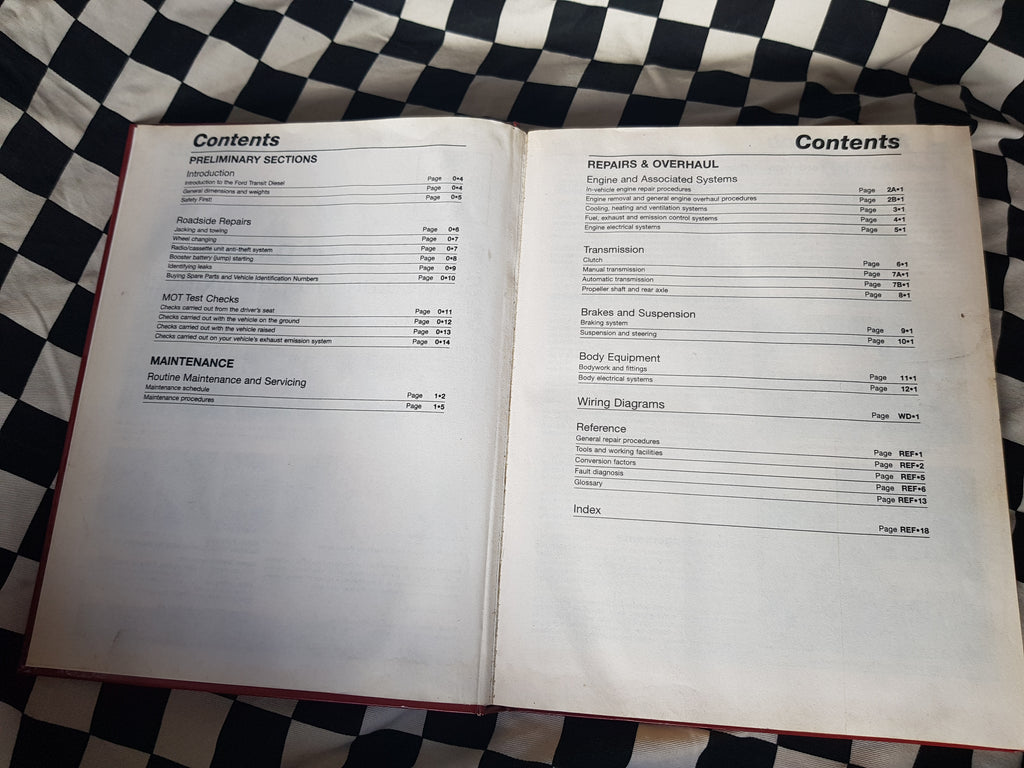 Ford transit 1986 to 1999 diesel Haynes workshop manual