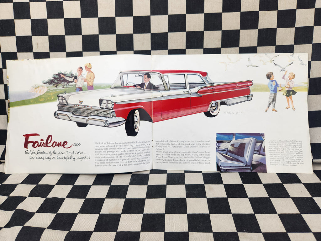 Genuine 1960 Tank Ford Fairlane Ranch Wagon Australian Sales Brochure