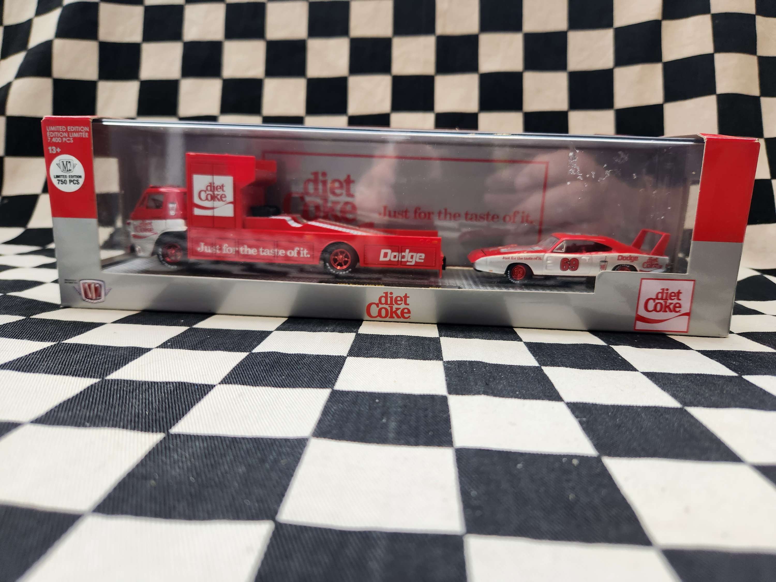 M2 Machines Transporters CHASE Diet Coke 66 Dodge L600 69 Dodge Charger Daytona